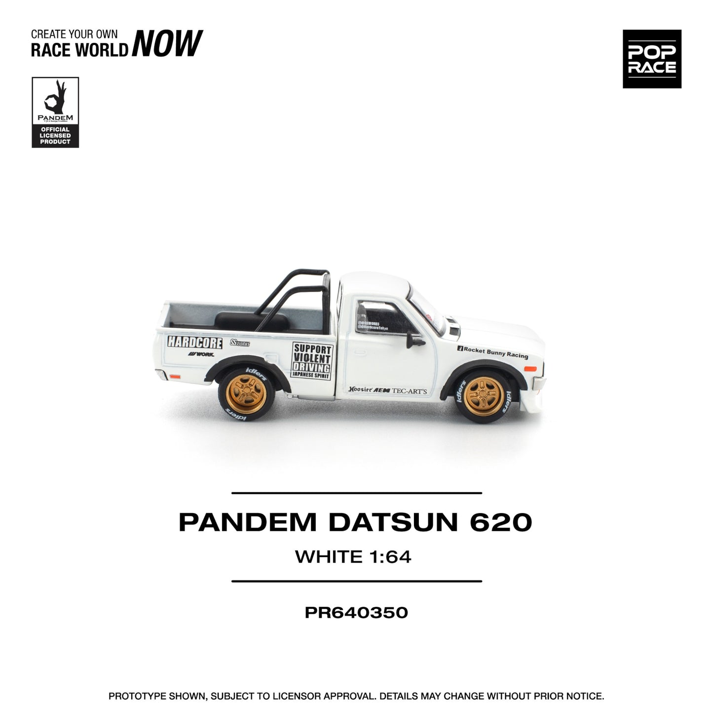 Pop Race - Pre-Order - Pandem Datsun 620, white - PR640350