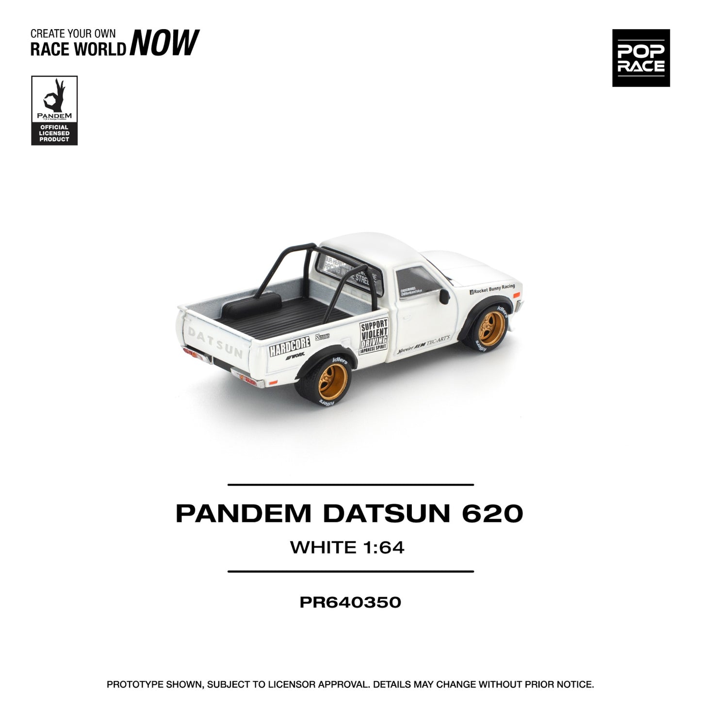Pop Race - Pre-Order - Pandem Datsun 620, white - PR640350
