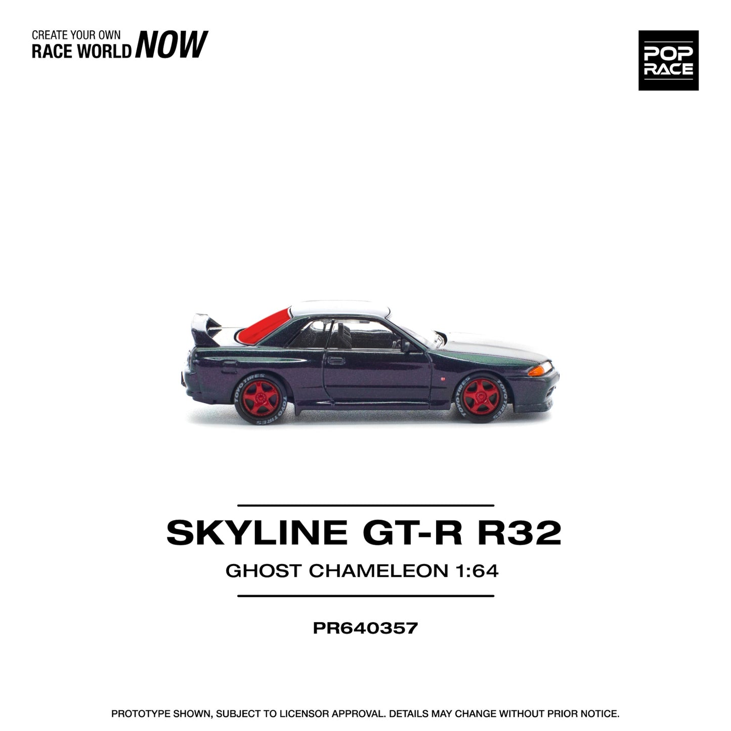 Pop Race - Pre-Order - Skyline GT-R R32 Ghost Chameleon - PR640357