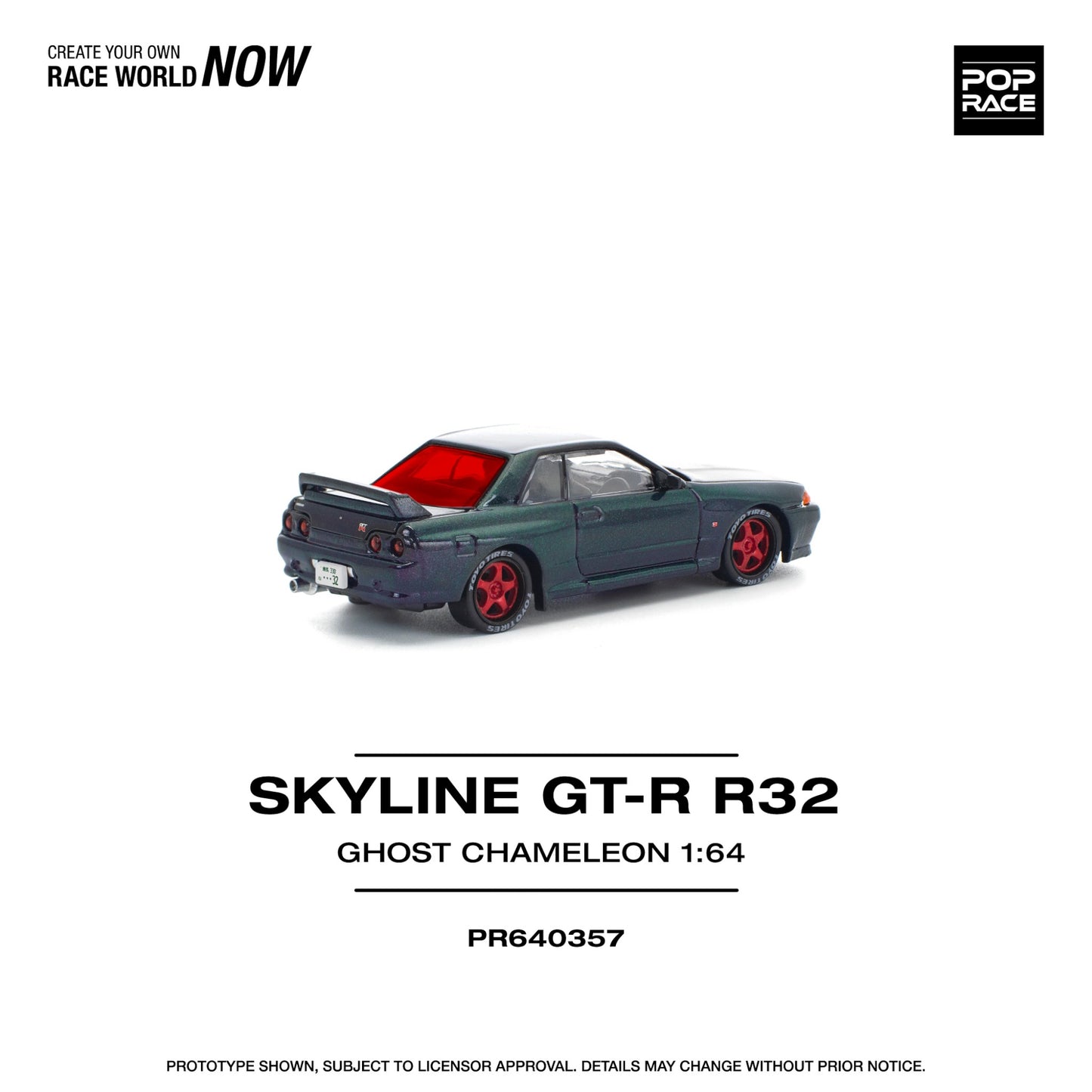 Pop Race - Pre-Order - Skyline GT-R R32 Ghost Chameleon - PR640357
