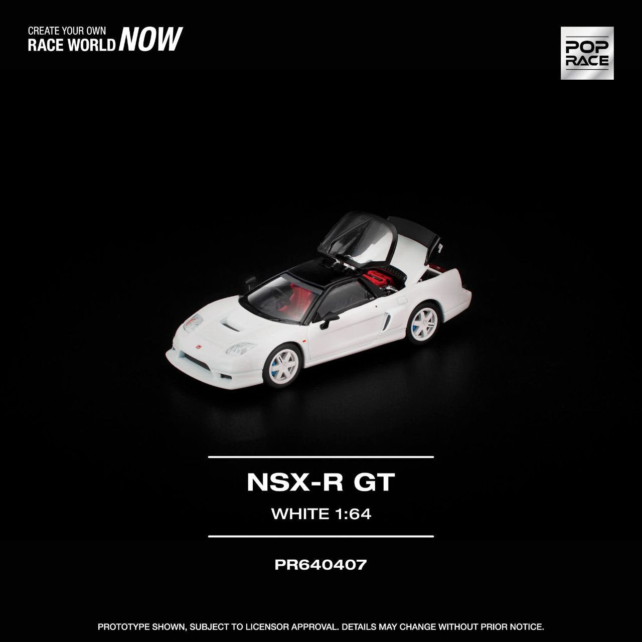 Pop Race - Pre-Order - Honda NSX-R GT, white - PR640407