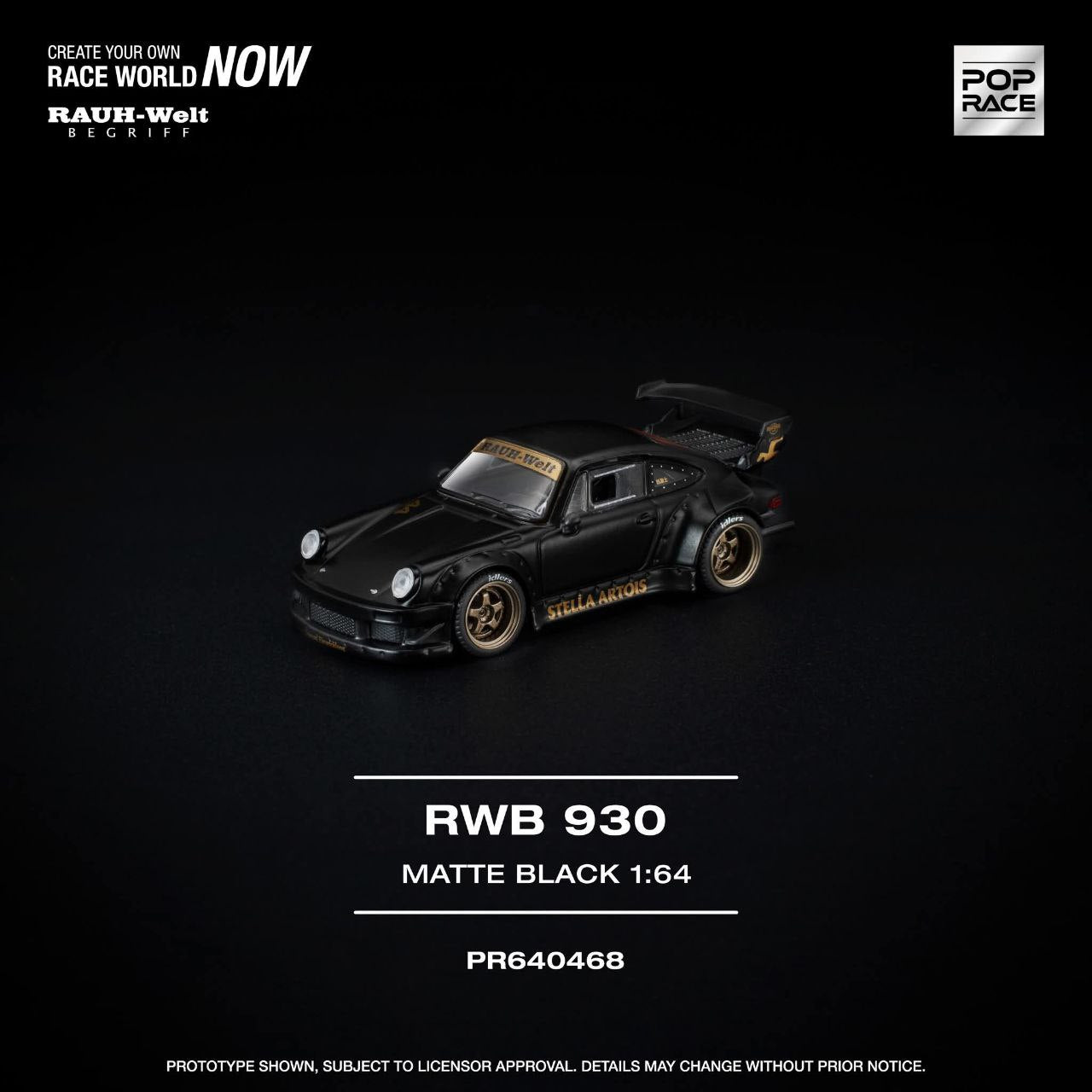 Pop Race - Pre-Order - RWB 930, matte black - PR640468