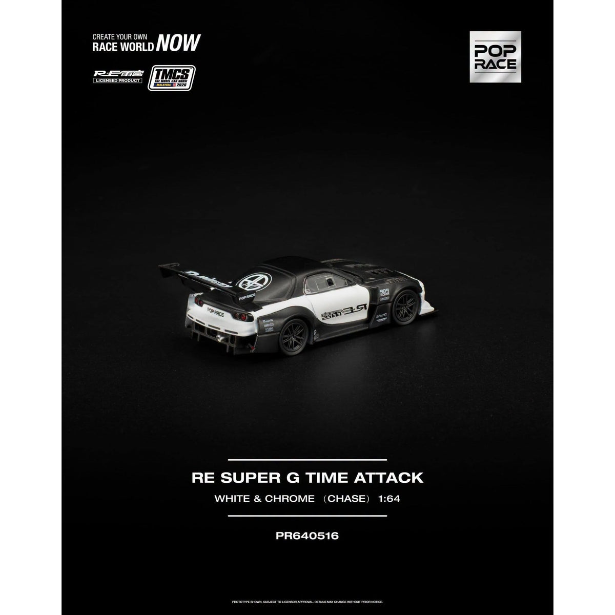 Pop Race - RE SUPER G TIME ATTACK WHITE - TMCS2026 Event Model - PR640516