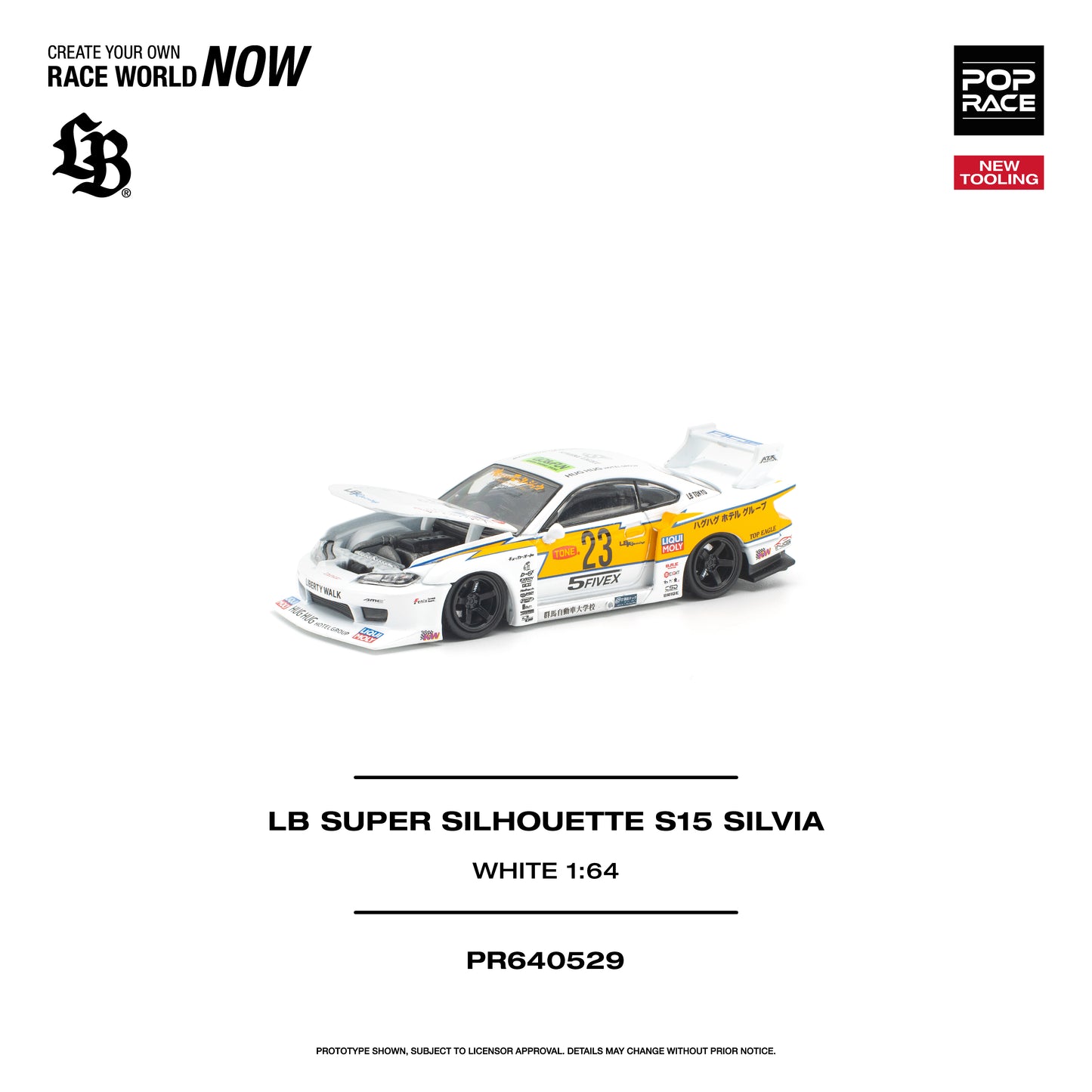 Pop Race - Pre-Order - LB Super Silhouette S15 Silvia, white - PR640529