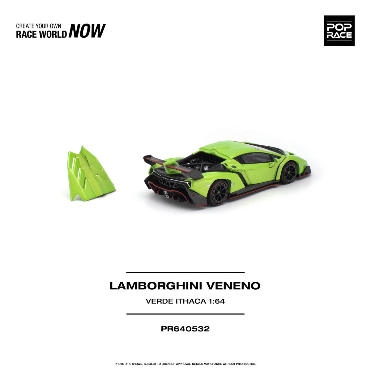 Pop Race - Pre-Order - Lamborghini Veneno, Verde Ithaca - PR640532
