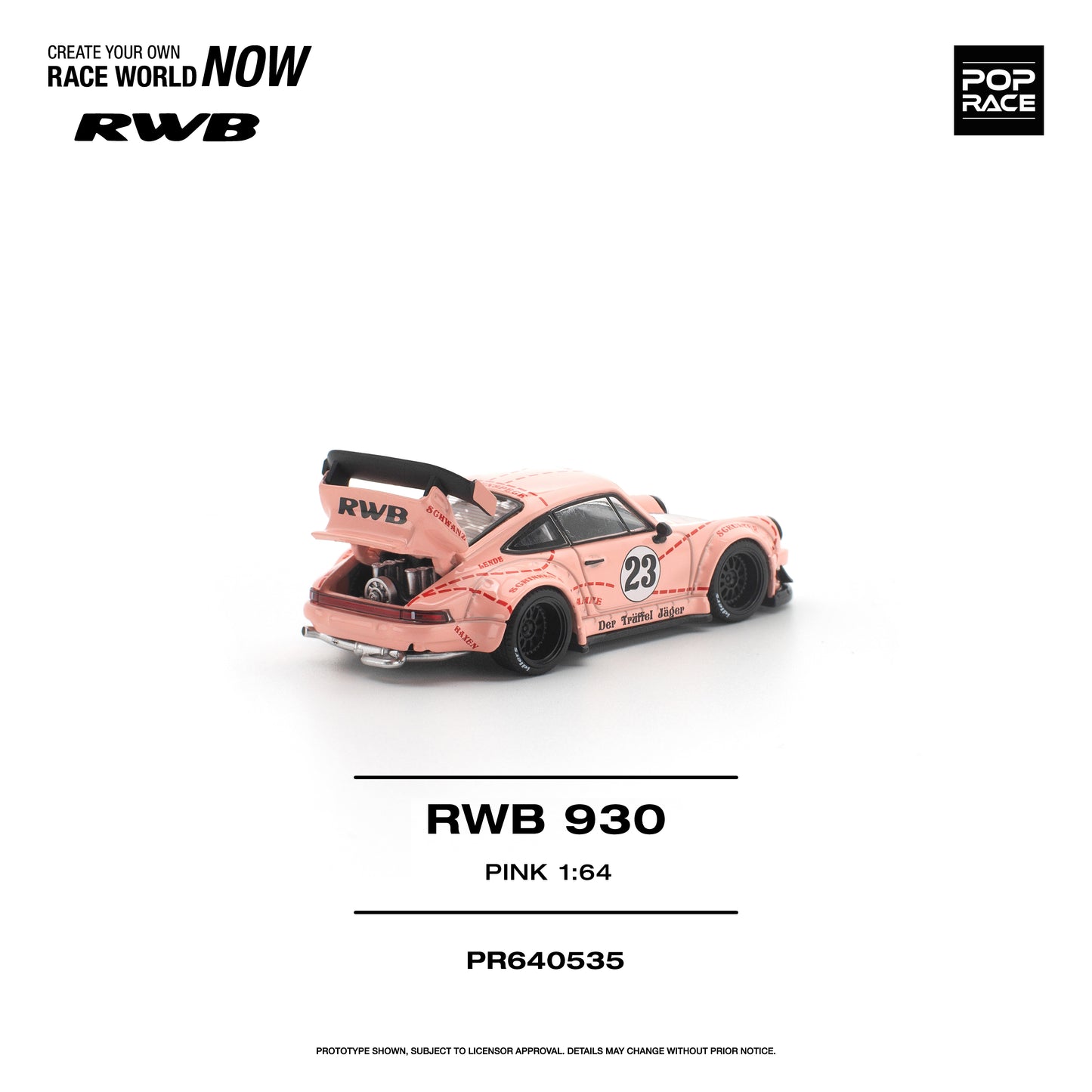 Pop Race - Pre-Order - RWB930, pink - PR640535