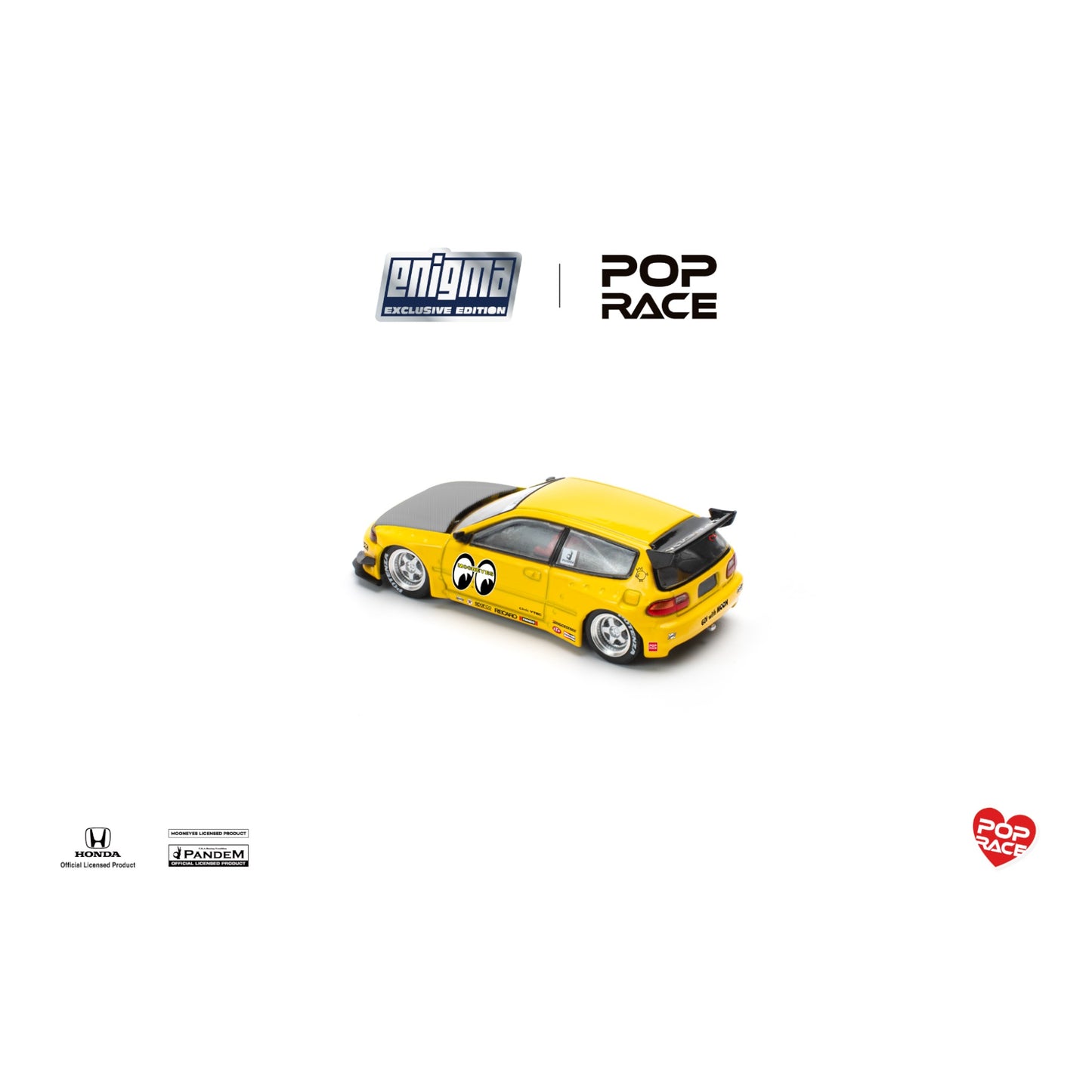 Pop Race x Enigma- Pre-Order - Pandem Civic EG6 v1.5 - MOONEYES (Blister Pack) - PRE010