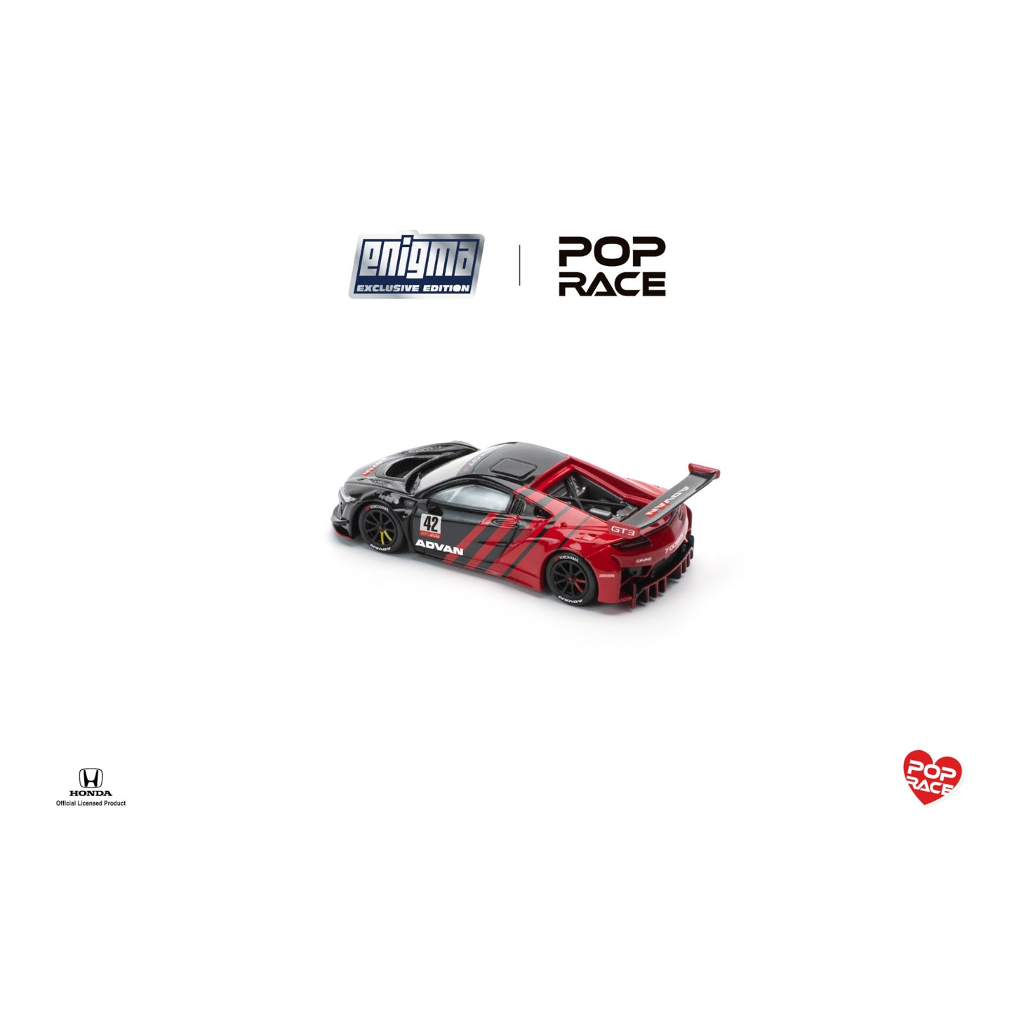 Pop Race x Enigma- Pre-Order - Honda NSX GT3 EVO22 - ADVAN (Blister Pack) - PRE011