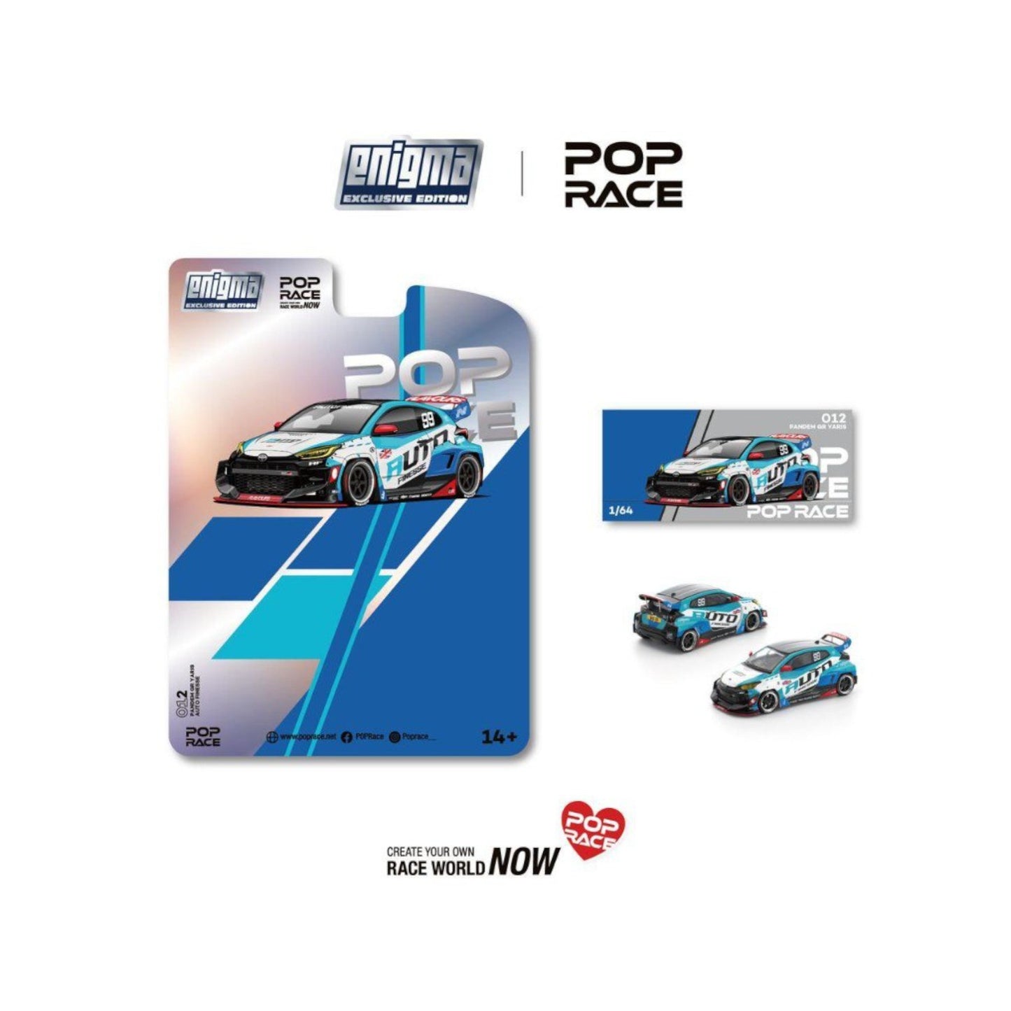 Pop Race x Enigma- Pre-Order - PANDEM GR YARIS, AUTO FINESSE - PRE012