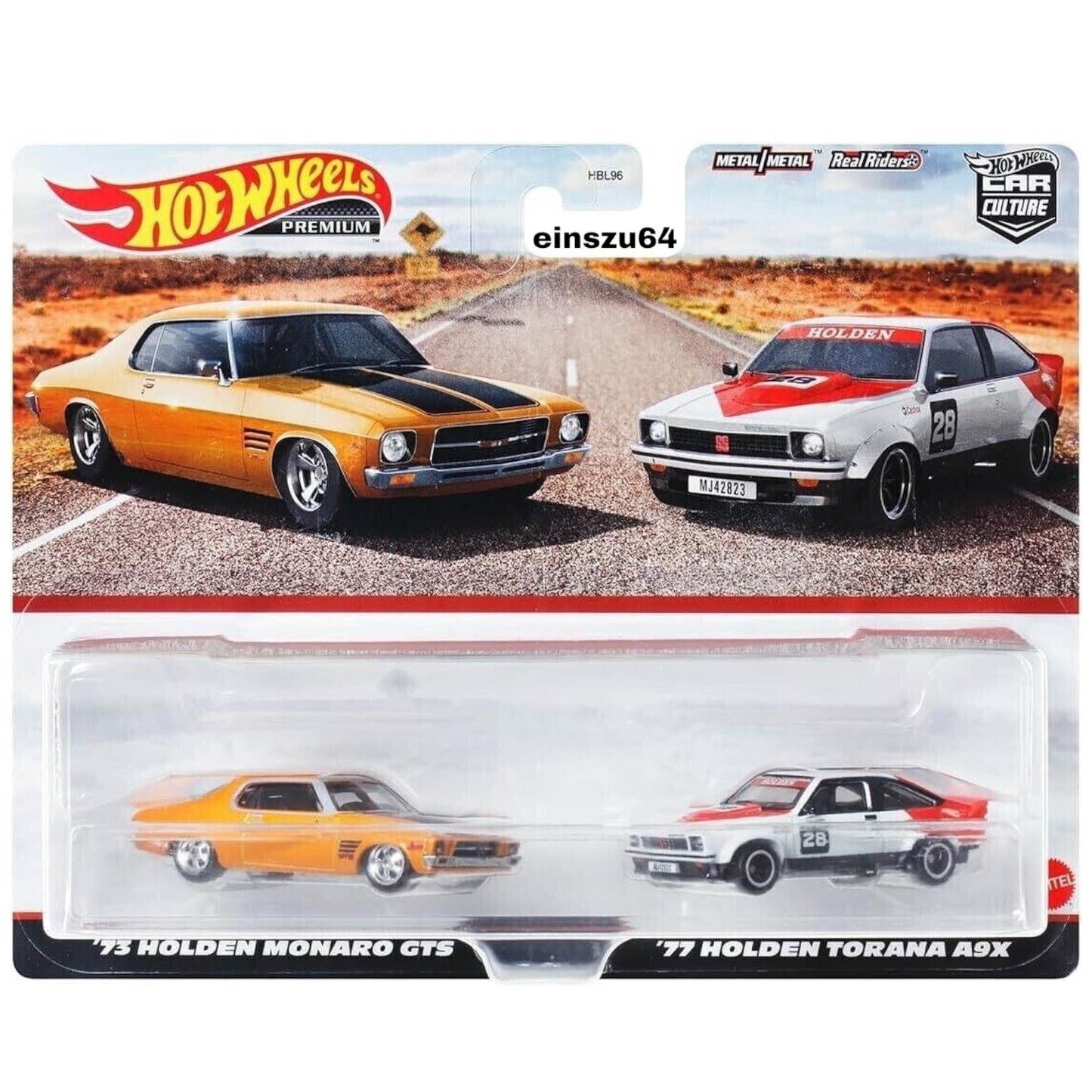 Hot Wheels 2023 - 2-Pack -1973 Holden Monaro GTS & 1977 Holden Torona A9X 2 - HKF50