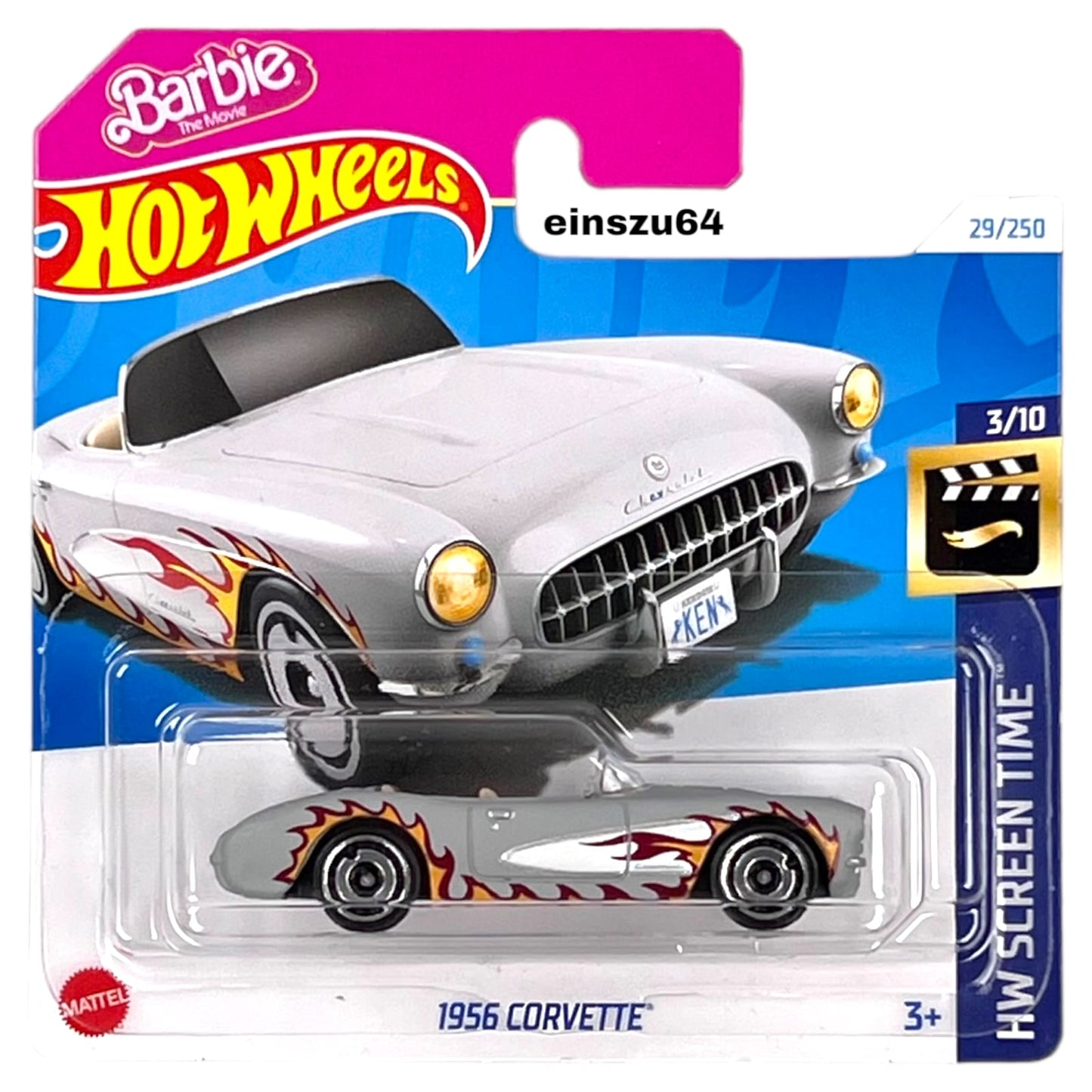Hot Wheels 2024 - 1956 Corvette - Screen Time 3/10 - HTB37 - 29/250 - 1:64