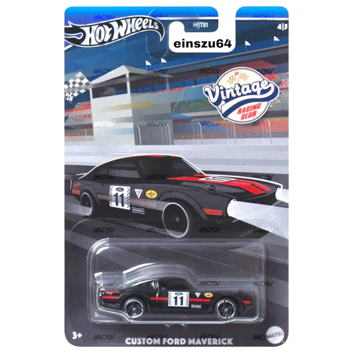 Hot Wheels 2024 - Vintage Racing Club Mix 2 - Custom Ford Maverick - HRV09 - 1:64