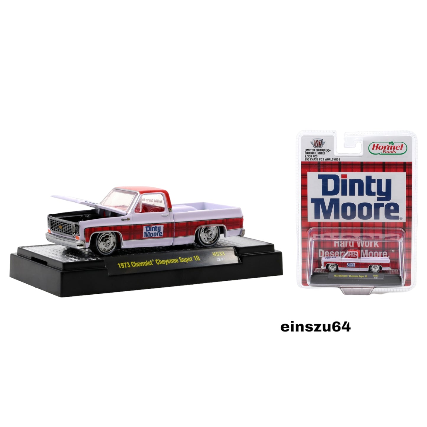 M2 Machines - 1973 Chevrolet Cheyenne Super 10 *Hormel* white/red/blue - 31500-HS33 - 1:64