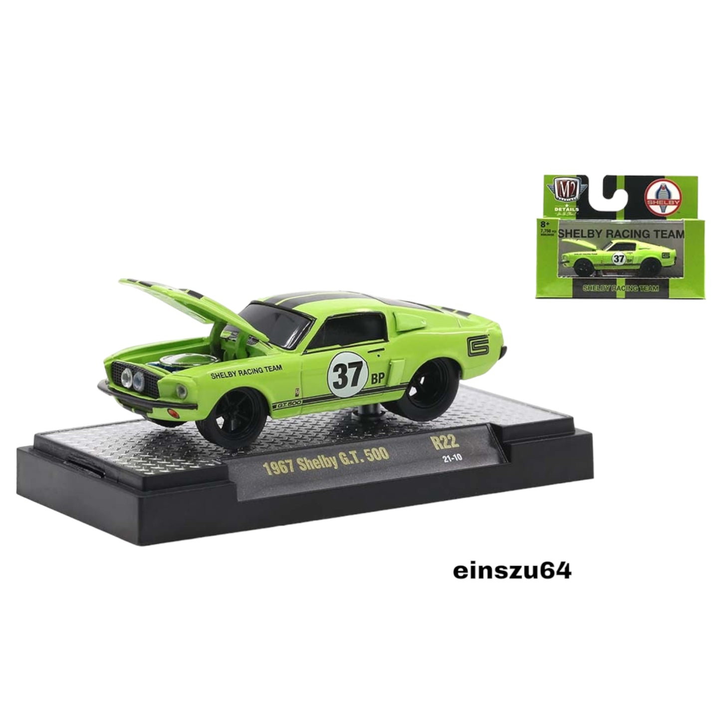 M2 Machines - Ground Punders 22 - 1967 Shelby G.T.500, grabber lime - R22-21-10