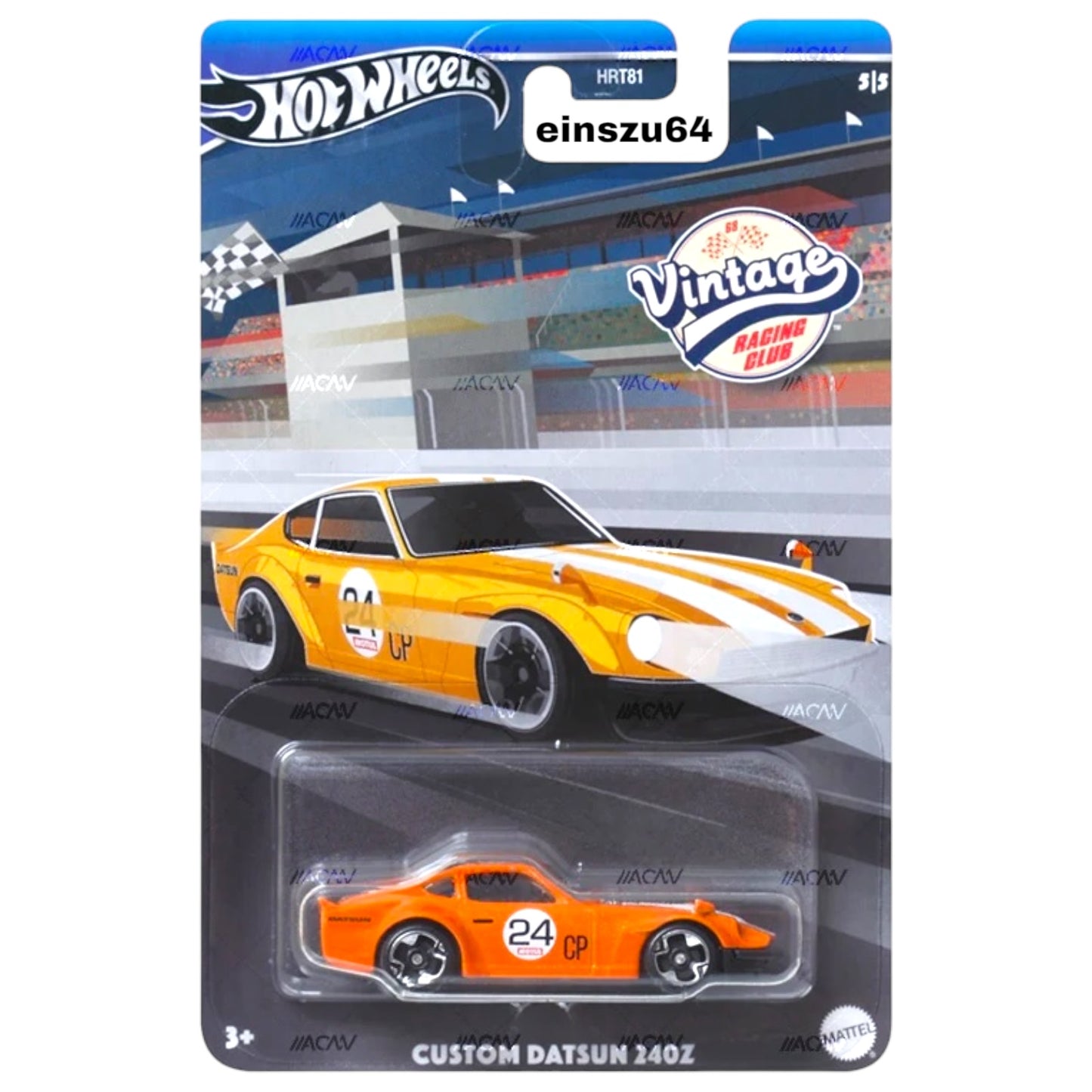 Hot Wheels 2024 - Vintage Racing Club Mix 2 - Custom Datsun 240Z - HRV10 - 1:64