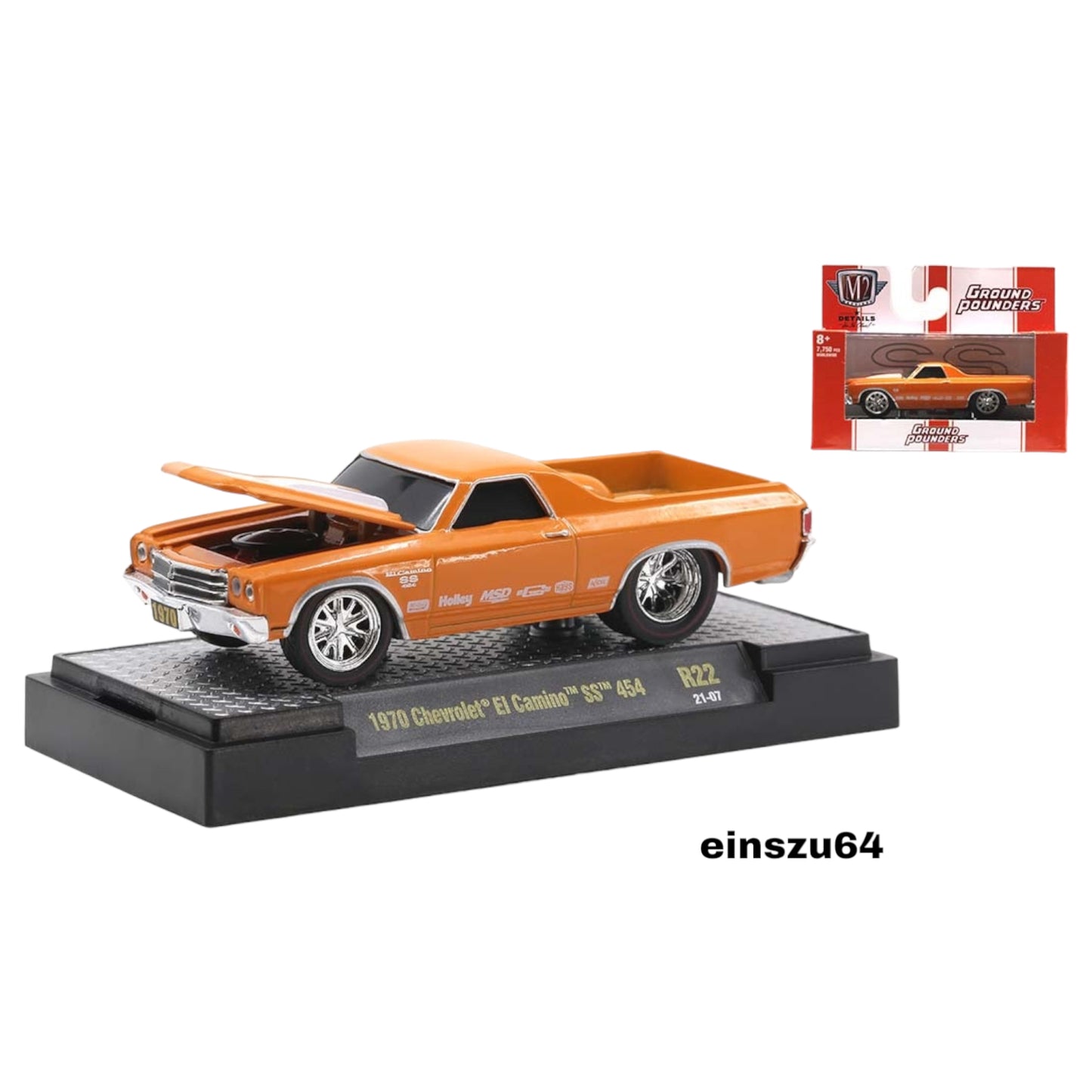 M2 Machines - Ground Punders 22 - 1970 Chevrolet El Camino 454 Holly - R22-21-07