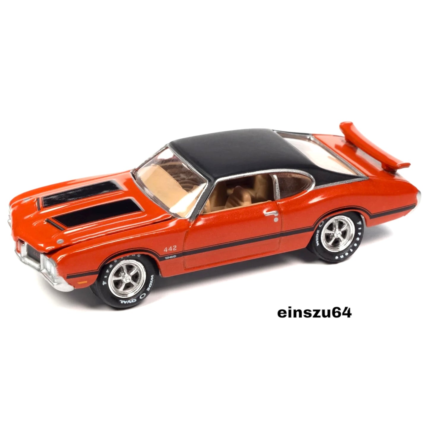Johnny Lightning - 1972 Oldsmobile 442 W30, flame orange poly - 1:64 - JLSP339A