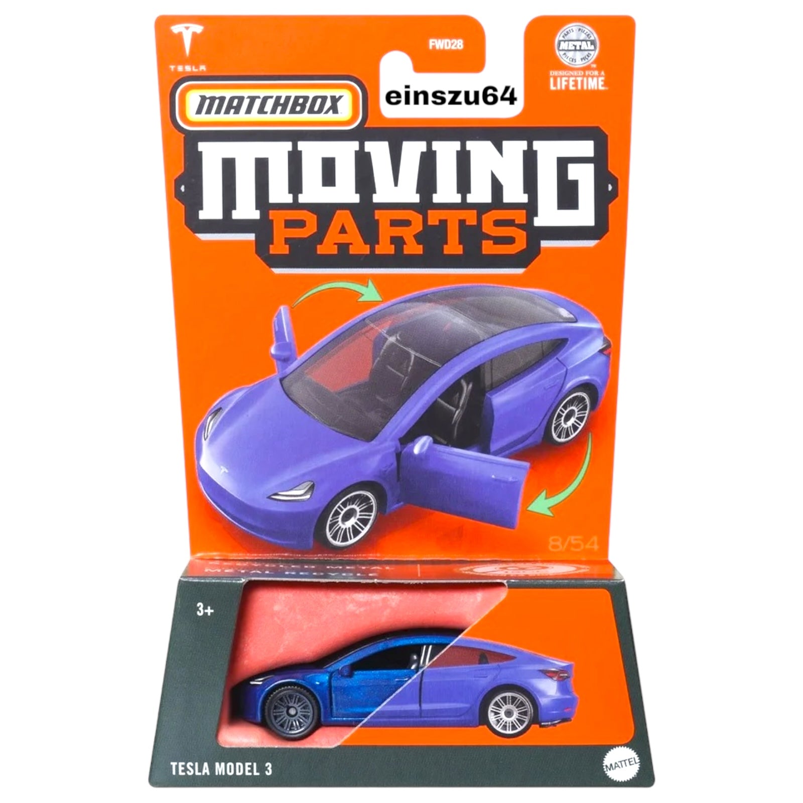 Matchbox tesla model 3 hotsell