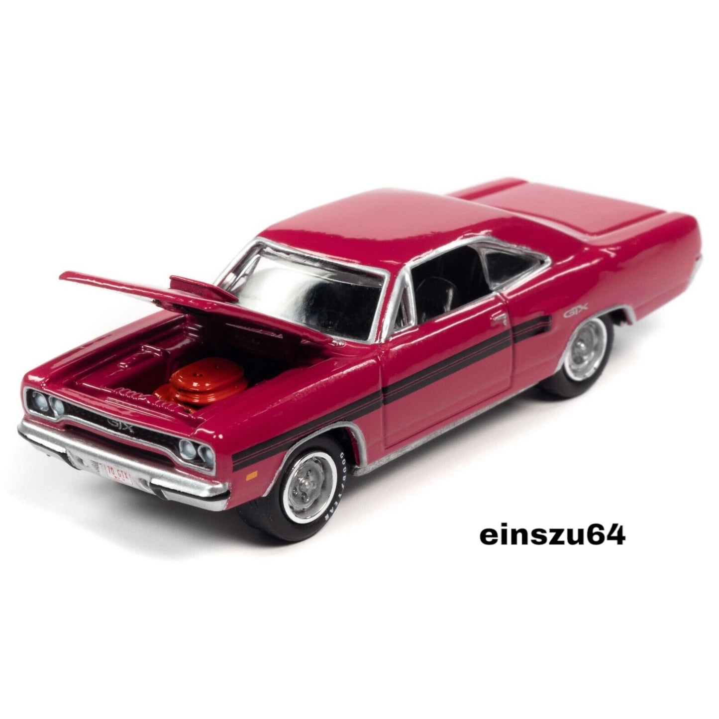 Johnny Lightning - Muscle Cars - 1970 Plymouth GTX, Moulin Rouge - JLSP177A - 1:64
