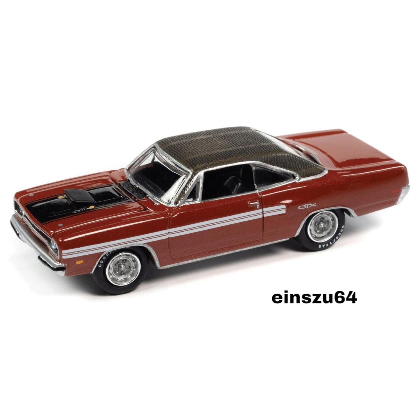 Johnny Lightning - Muscle Cars - 1970 Plymouth GTX, Burnt Orange - JLSP177B - 1:64
