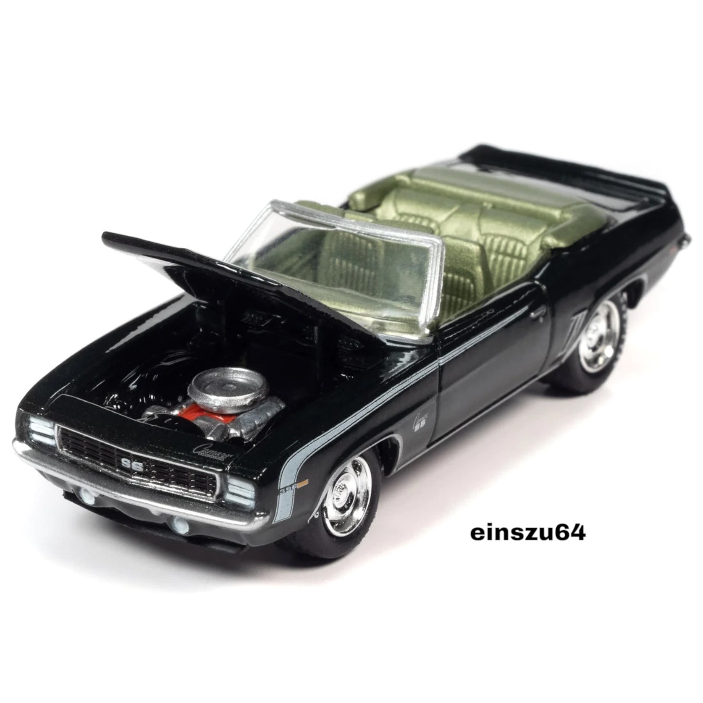 Johnny Lightning - 1969 Chevrolet Camaro RS/SS Convertible, fathom green - 1:64 - JLSP335A