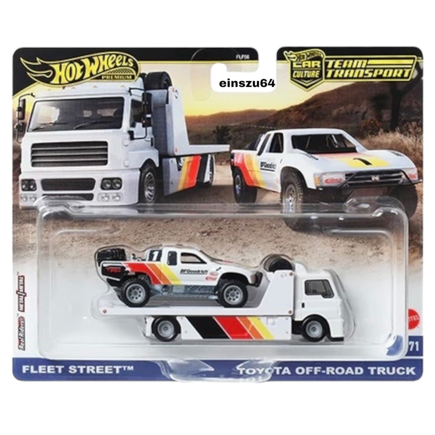 Hot Wheels 2024 - Team Transport - Toyota Off-Road Truck / Fleet Steet - #71 - HRV39