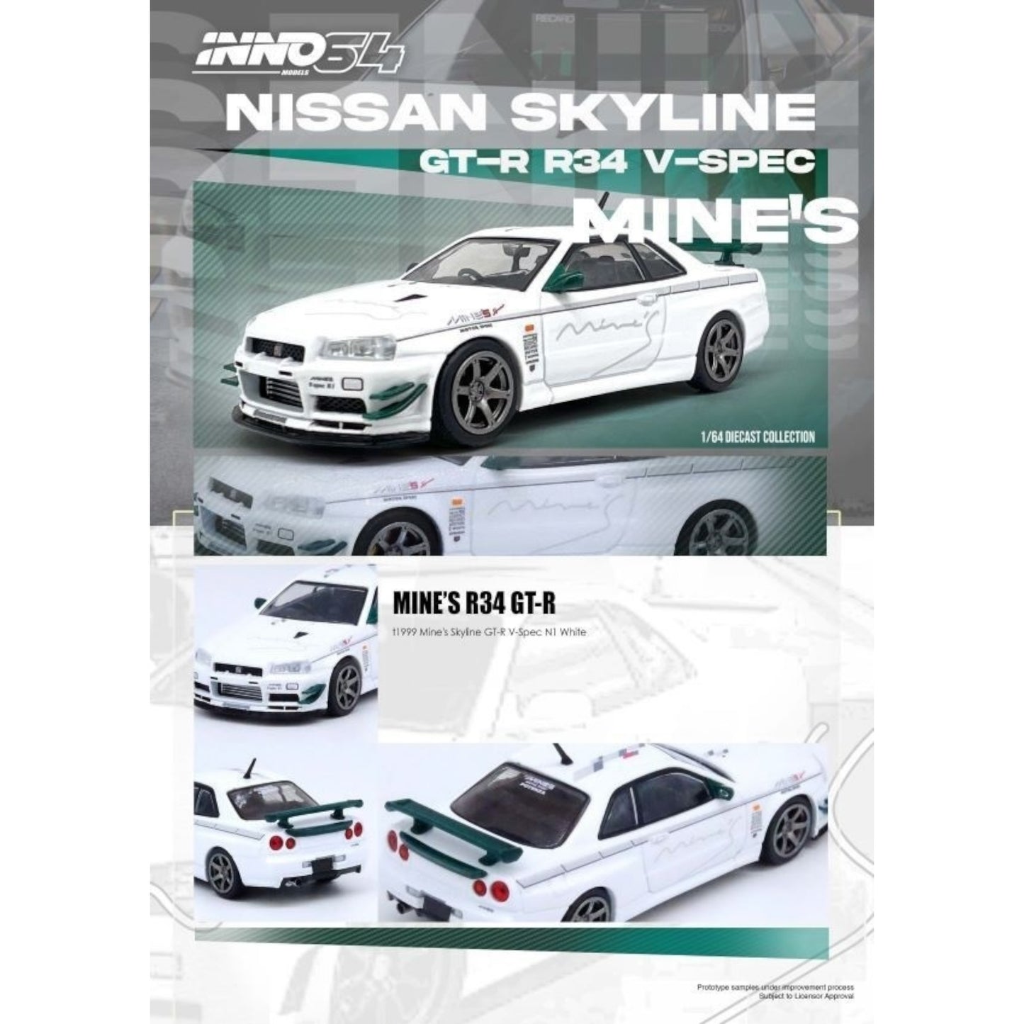 INNO64 - Nissan Skyline GT-R (R34) V-Spec Mines - IN64-R34VS-MINES
