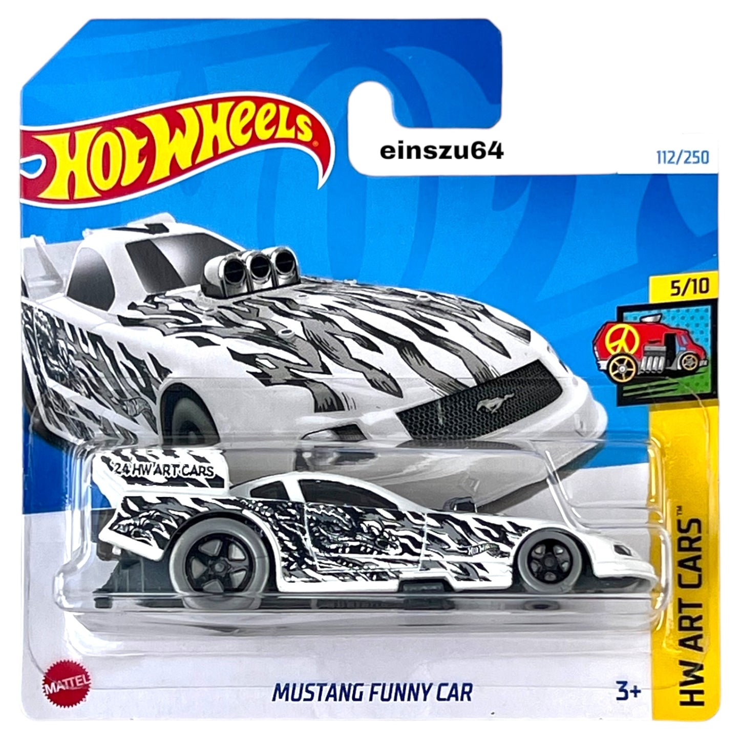 Hot Wheels 2024 - Mustang Funny Car - Art Cars 5/10 - HTB73 - 112/250
