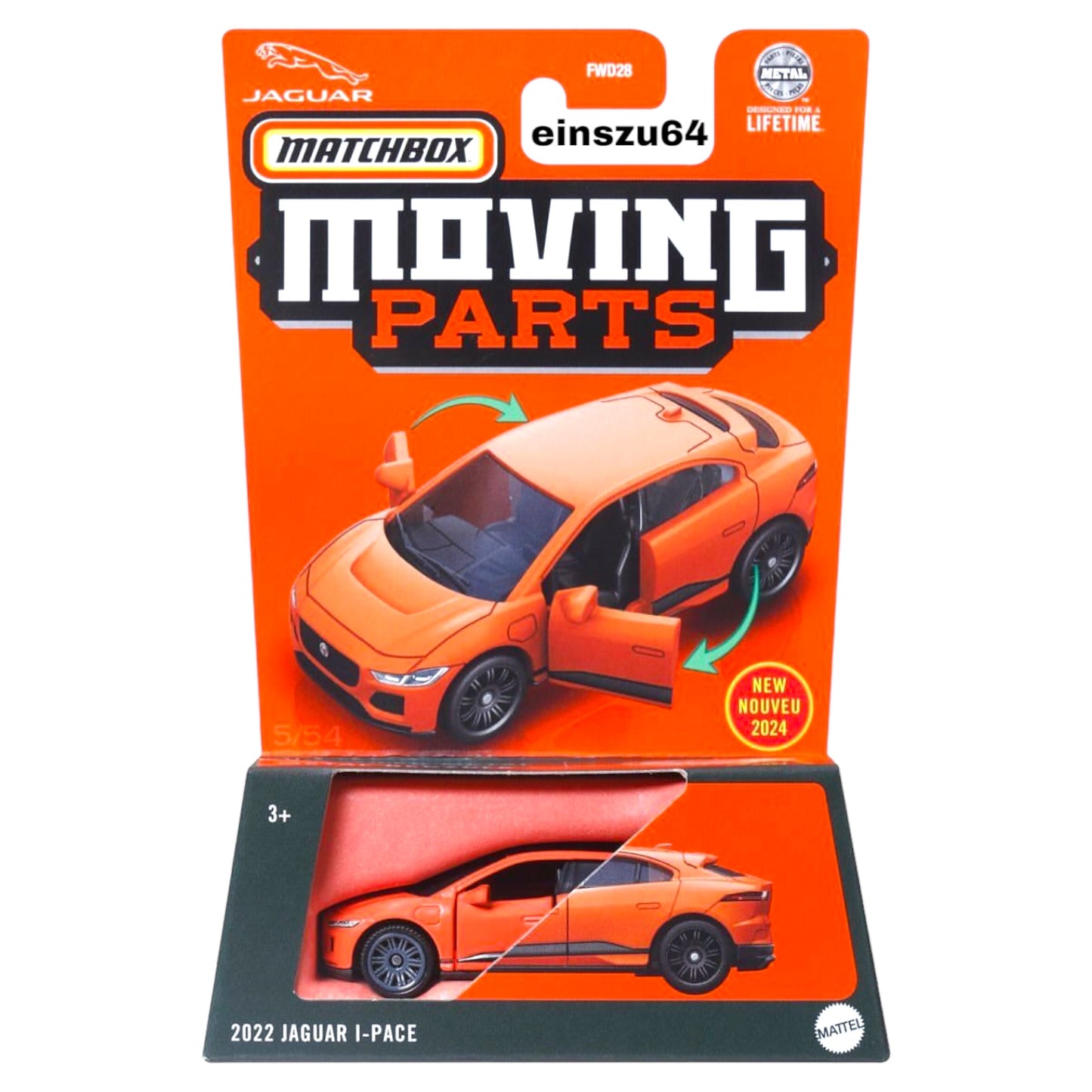 Matchbox 2024 - Moving Parts - 2022 Jaguar I-Pace - HVM85