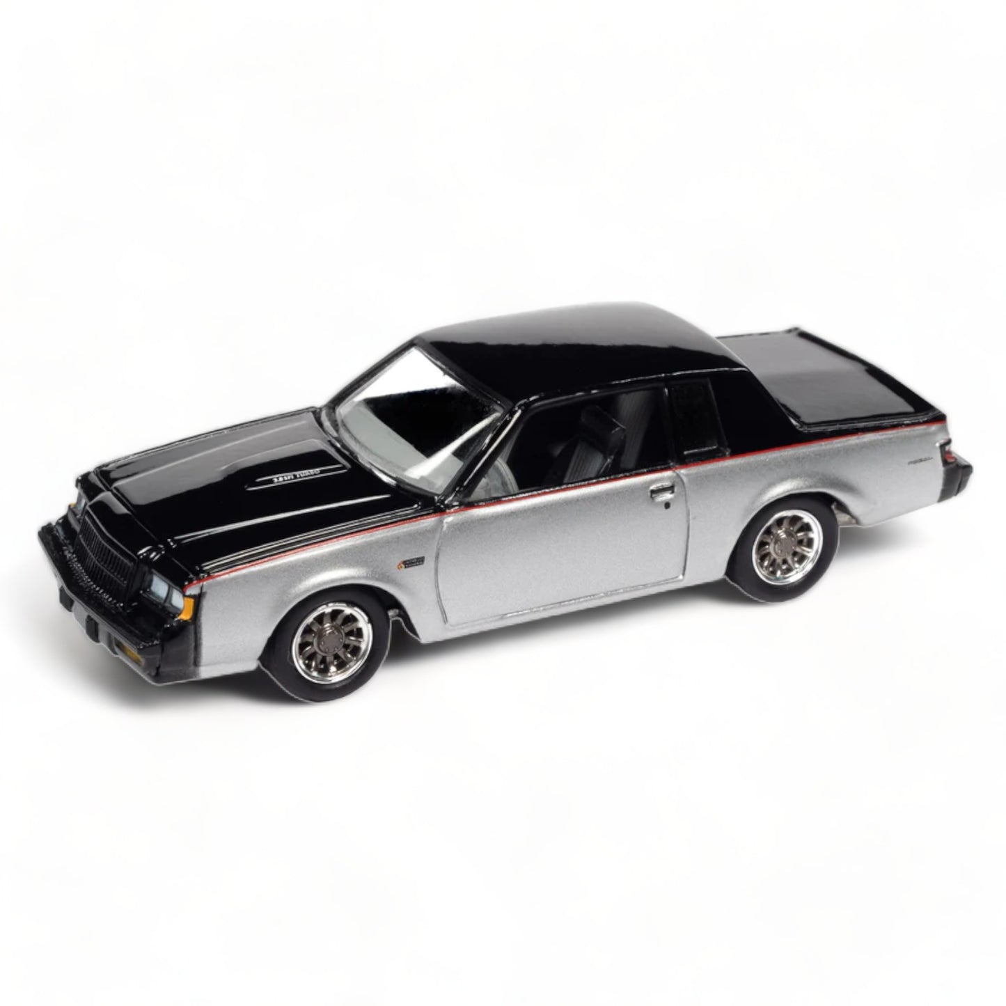 Racing Champions - 1985 Buick Regal T-Type, Black and Silver - RC013-2 - 1:64