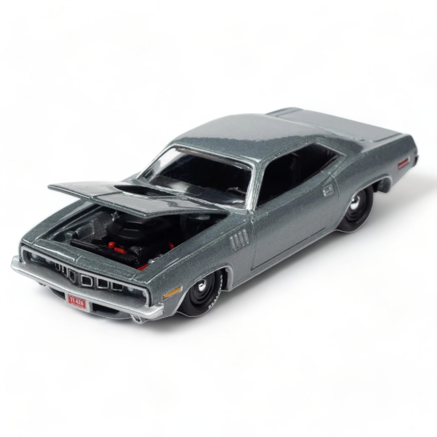 Racing Champions - 1971 Plymouth Hemi Cuda FC, grey metallic - RCSP020 - 1:64