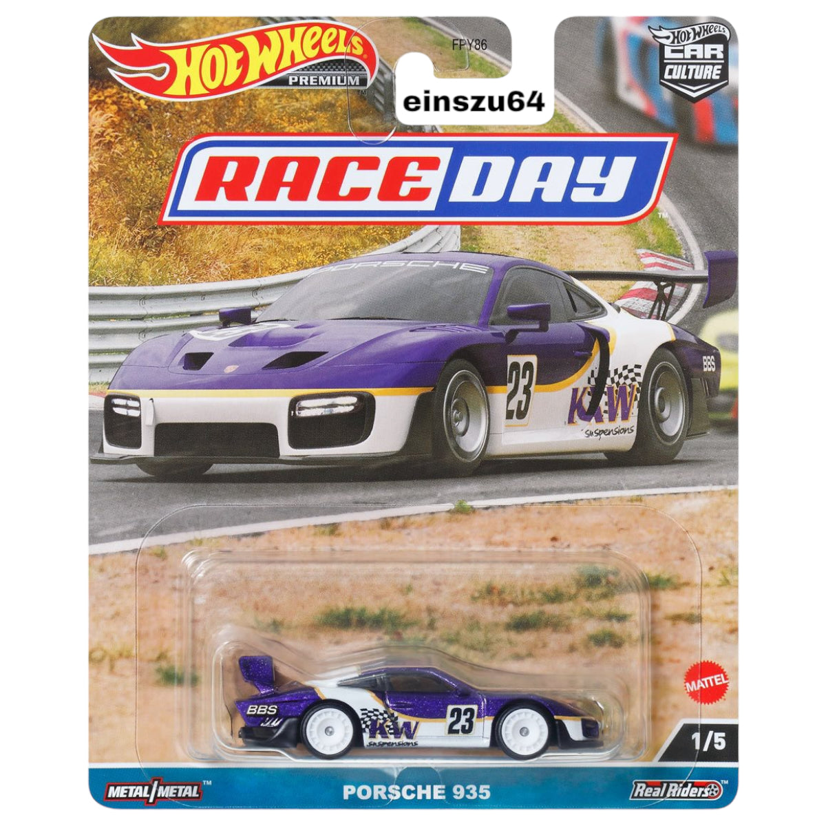Hot Wheels 2023 - Race Day - Porsche 935 - HKC59 - Car Culture - 1:64