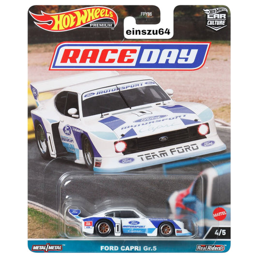 Hot Wheels 2023 - Race Day - Ford Capri Gr.5 - HKC58 - Car Culture - 1:64