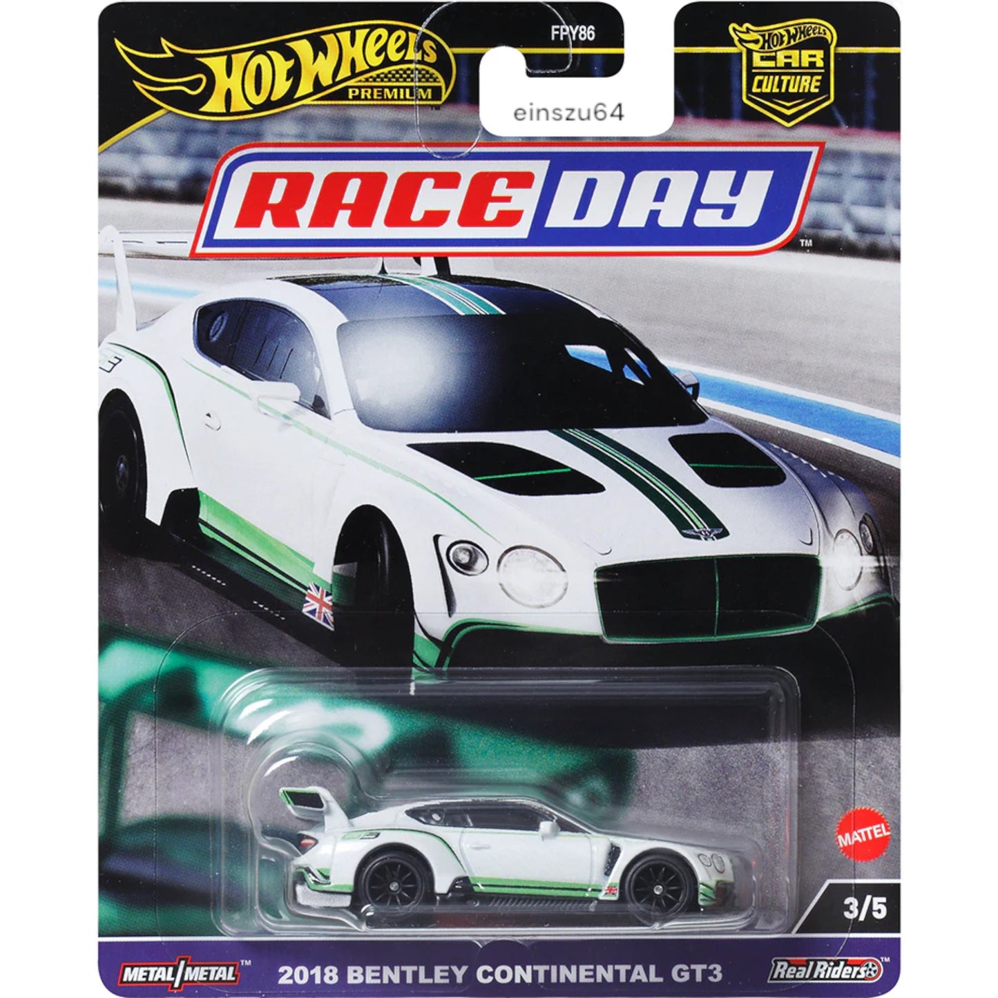 Hot Wheels 2024 -Race Day - 2018 Bentley Continental GT3 - HRV93