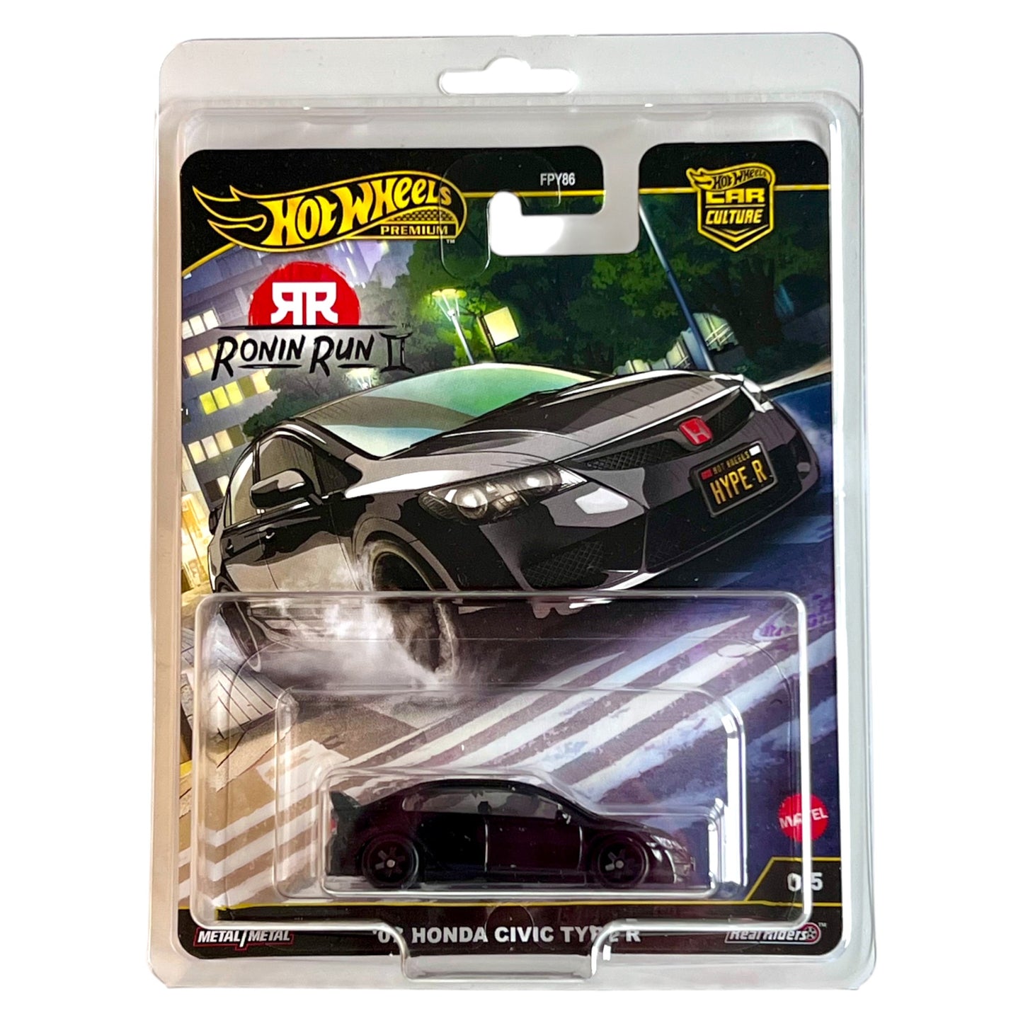 Hot Wheels 2025 - Ronin Run 2 - ´07 Honda Civic Type R - Chase Car 0/1 - black - JBK89