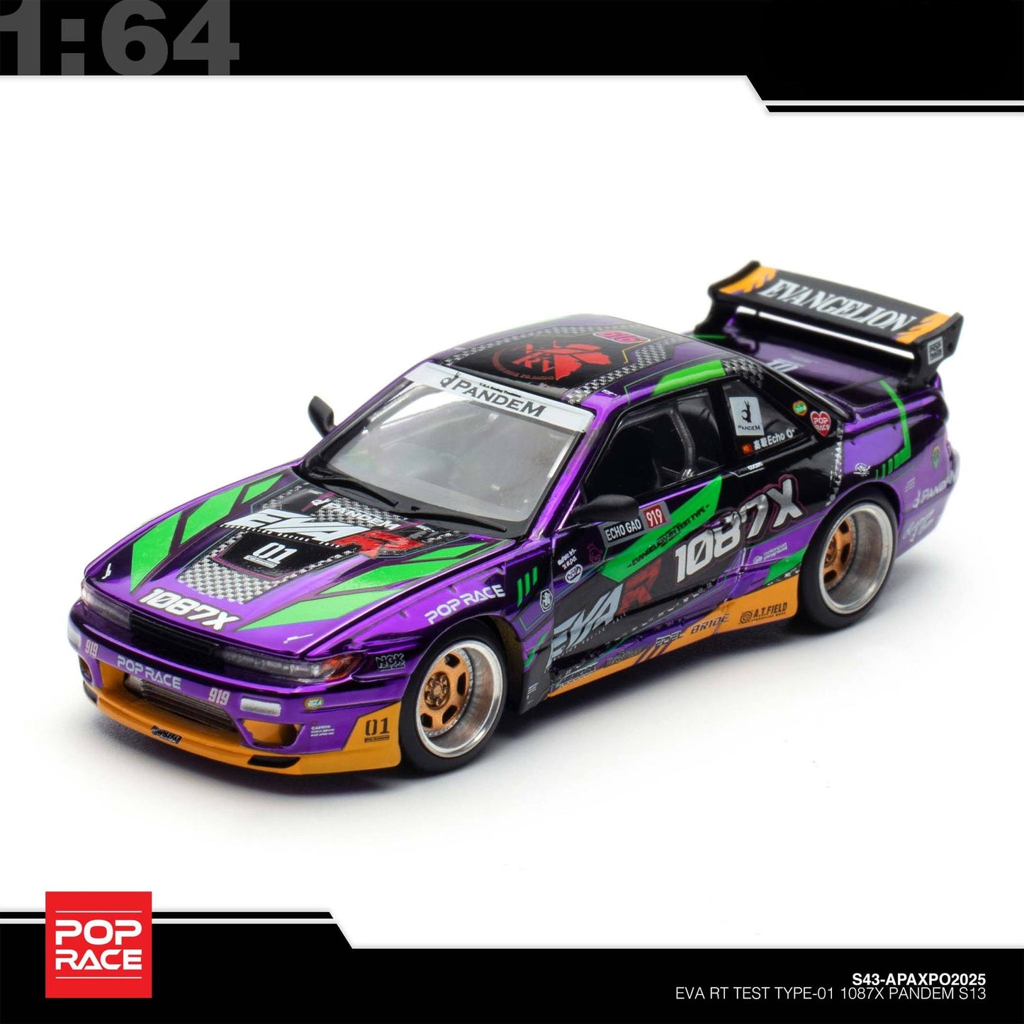 Pop Race - Pre-Order - EVA RT Test Type-01 1087X Pandem S13 - Event Model zur APA-XPO 2025 - S43-APAxpo2025
