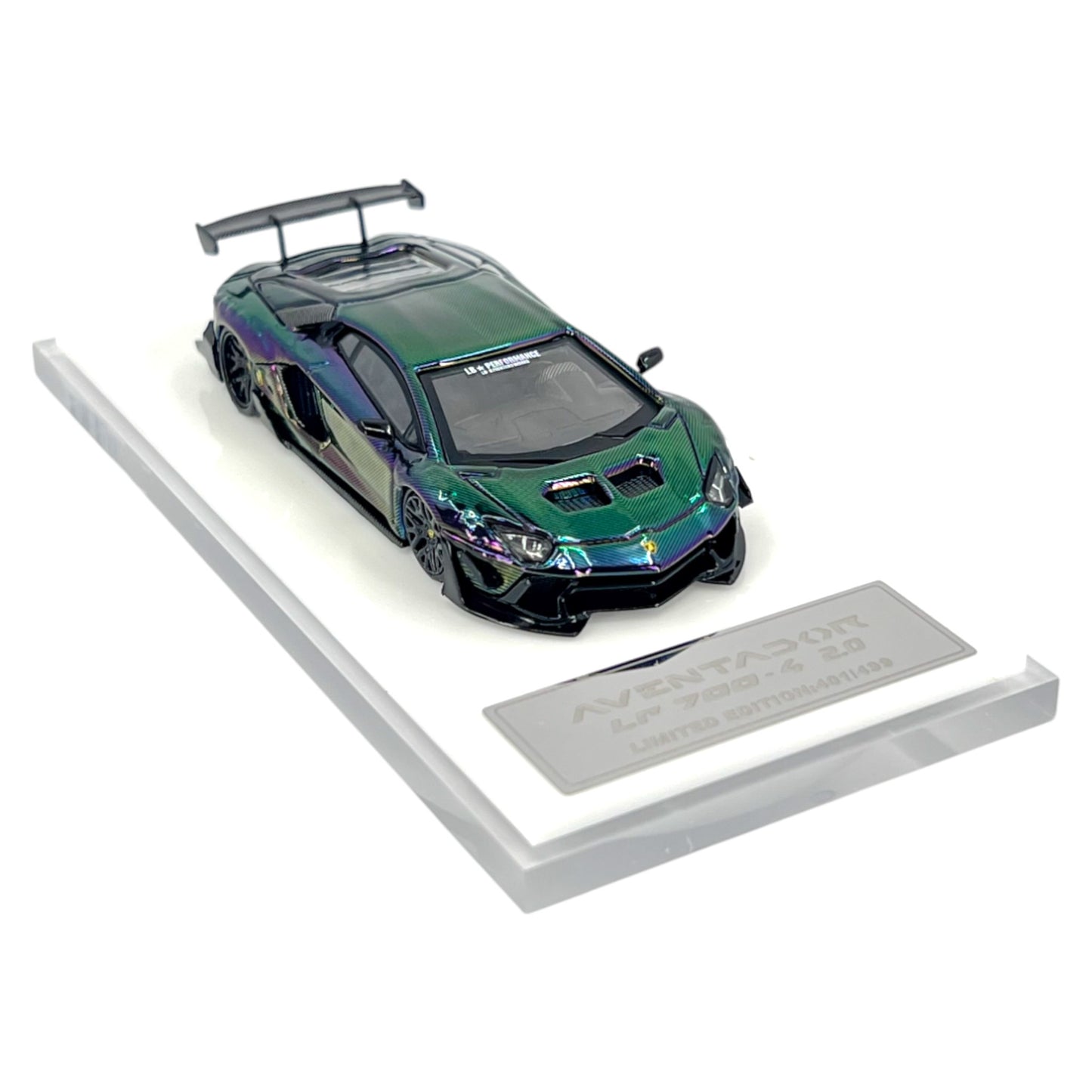 Star Model - Lamborghini Aventador LP700-4 LBWK 2.0, Chrome Carbon Gradient Chameleon Purple Green