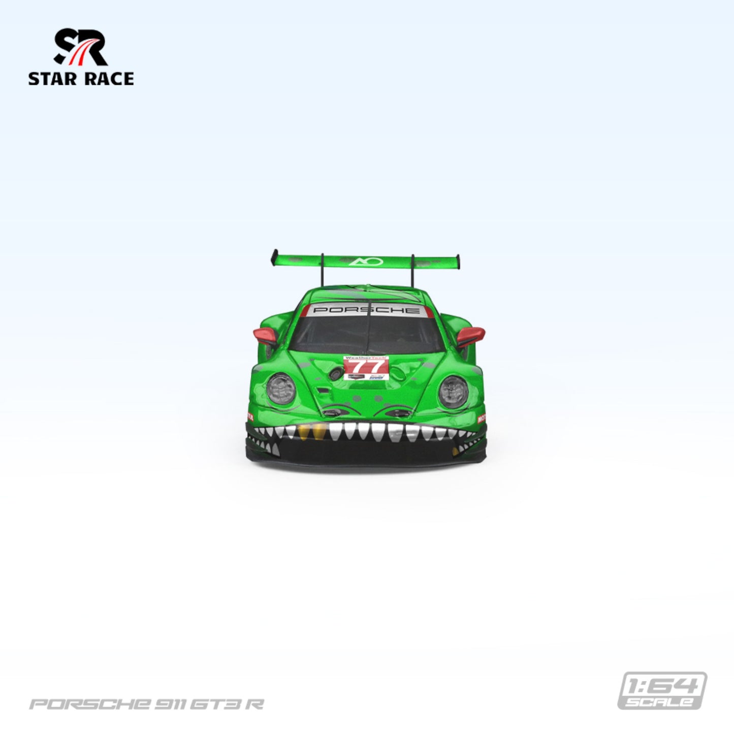 Star Race - Pre-Order - Porsche 911 GT3 R - Tyrannosaurus No. 77 green - SR64020
