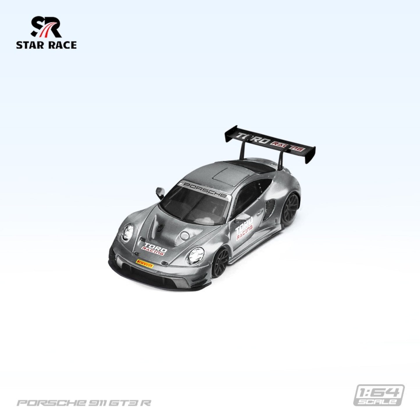 Star Race - Pre-Order - Porsche 911 GT3 matte silver - SR64025