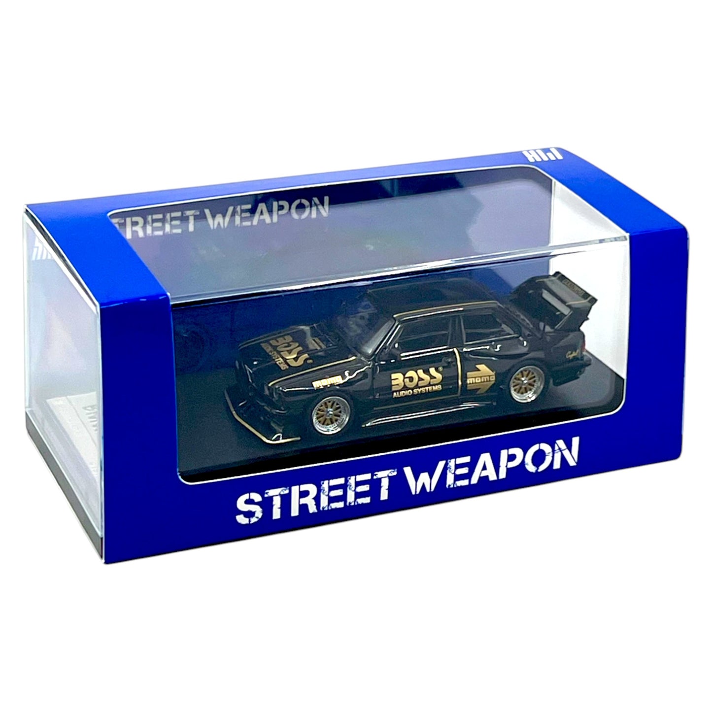 Sreet Weapon - BMW E30 *BOSS*, black/gold - STW128