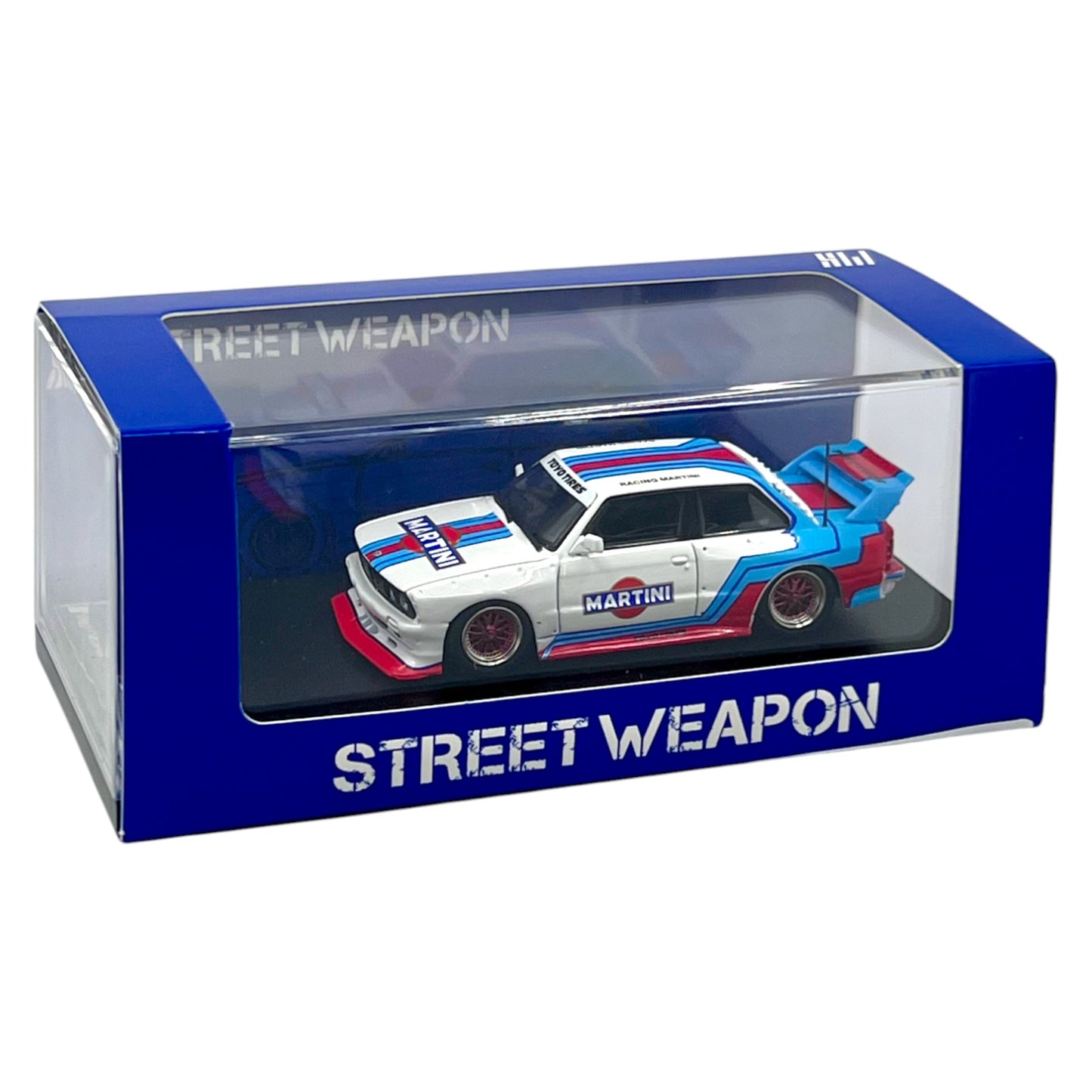 Street Weapon - BMW E30 *Martini*, white/blue/red - STW132
