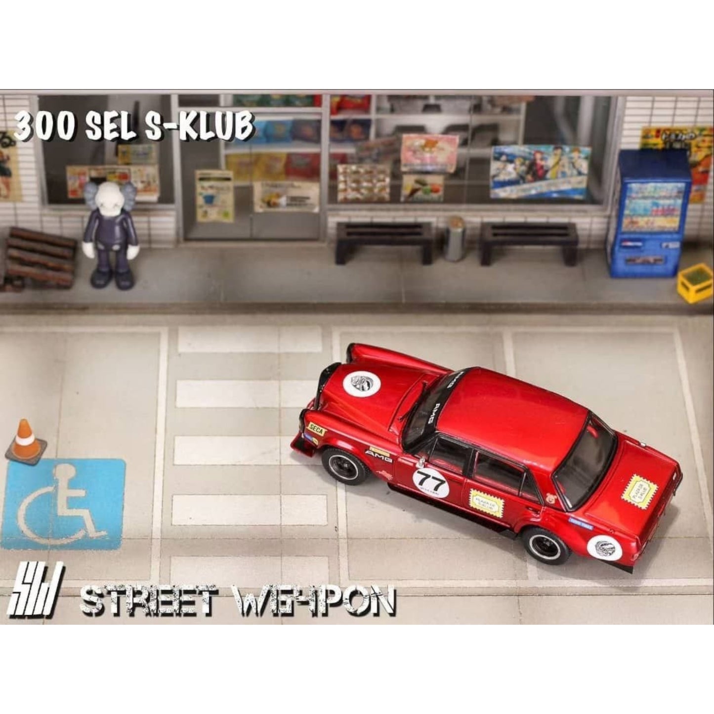 StreetWeapon - Pre-Order - 300 SEL S-Klub Modified - Red Pig