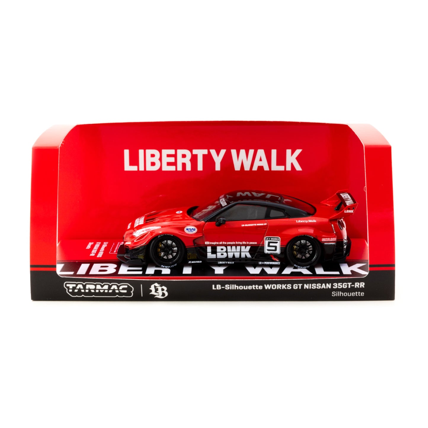 Tarmac Works - LB-Silhouette Works GT Nissan 35GT-RR, red-black - Hobby43 - T43-022-SIL