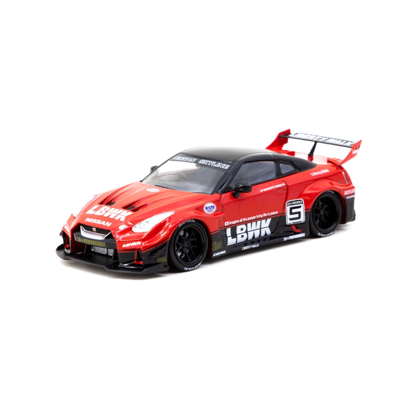Tarmac Works - LB-Silhouette Works GT Nissan 35GT-RR, red-black - Hobby43 - T43-022-SIL