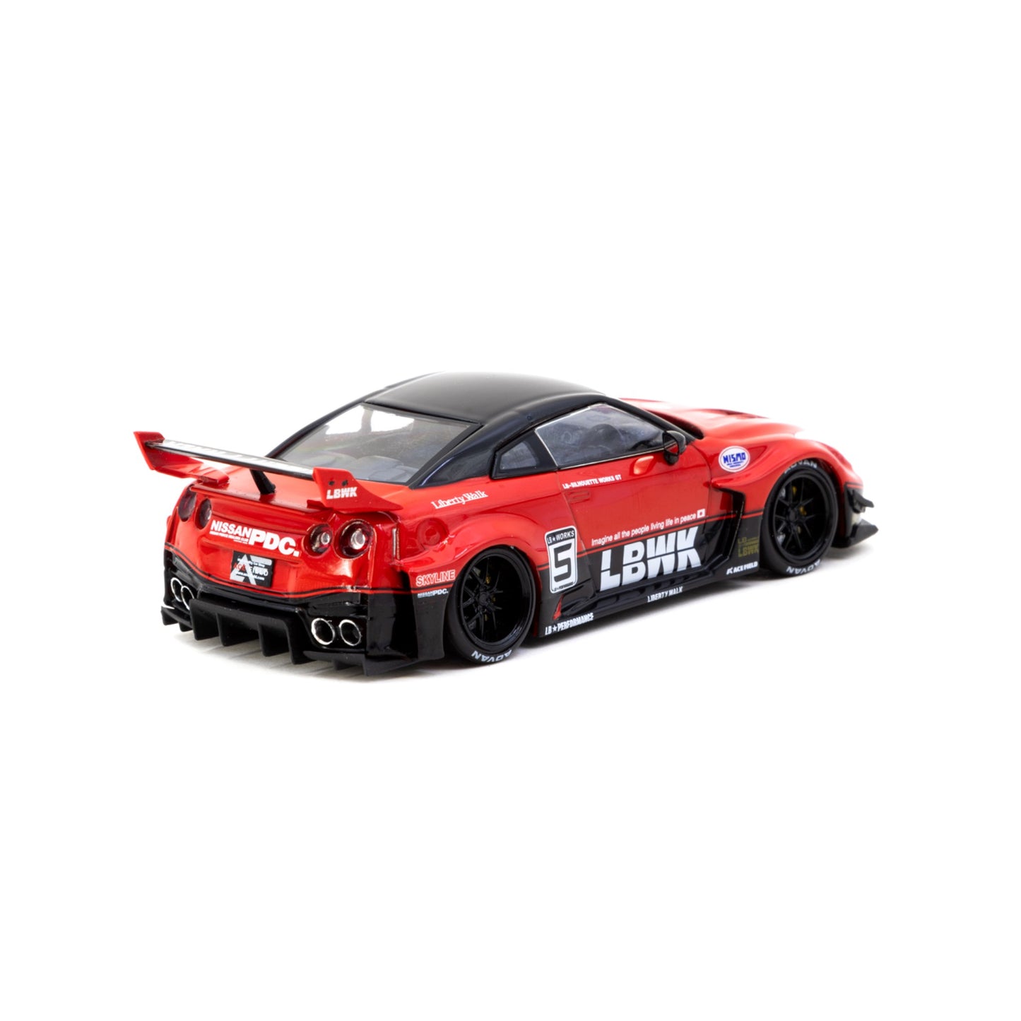 Tarmac Works - LB-Silhouette Works GT Nissan 35GT-RR, red-black - Hobby43 - T43-022-SIL
