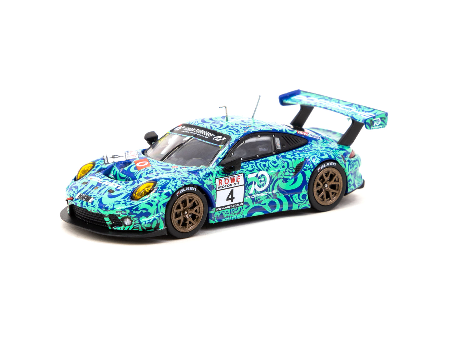 Tarmac Works x IXO - 2018 Porsche 911 GT3 R #4 VLN Endurance Racing Championship Nurburgring - 1:64 - T64-059-18VLN04