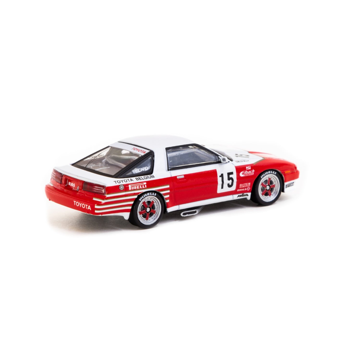 Tarmac Works - 1987 Toyota Supra Turbo (MA70) #15, red/white - T64-064-87RTC15