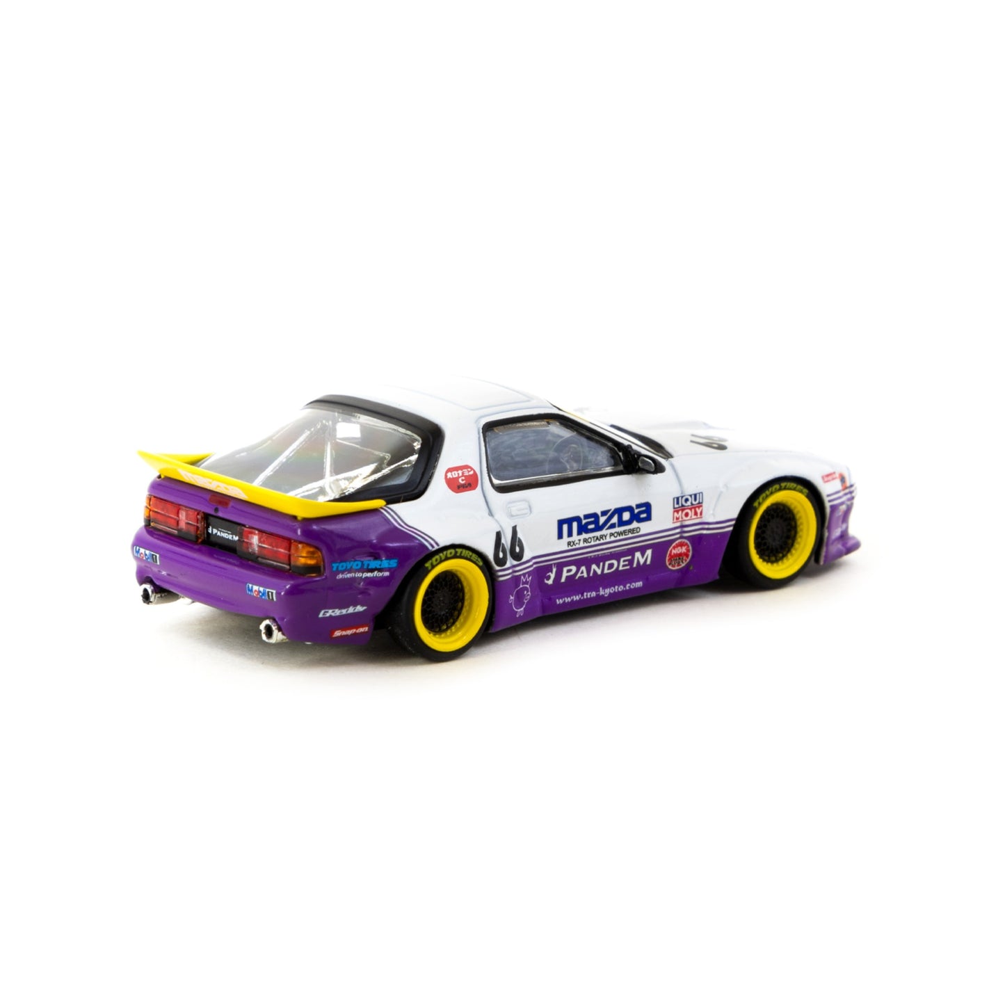 Tarmac Works - Pandem Mazda RX7 FC3S, white/purple - T64-066-WP