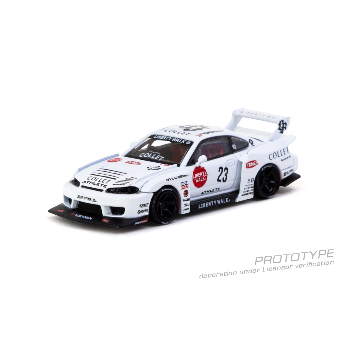 Tarmac Works - Pre-Order - NISSAN SILVIA (S15) LB-SUPER SILHOUETTE WHITE 2025 - T64-091-DR