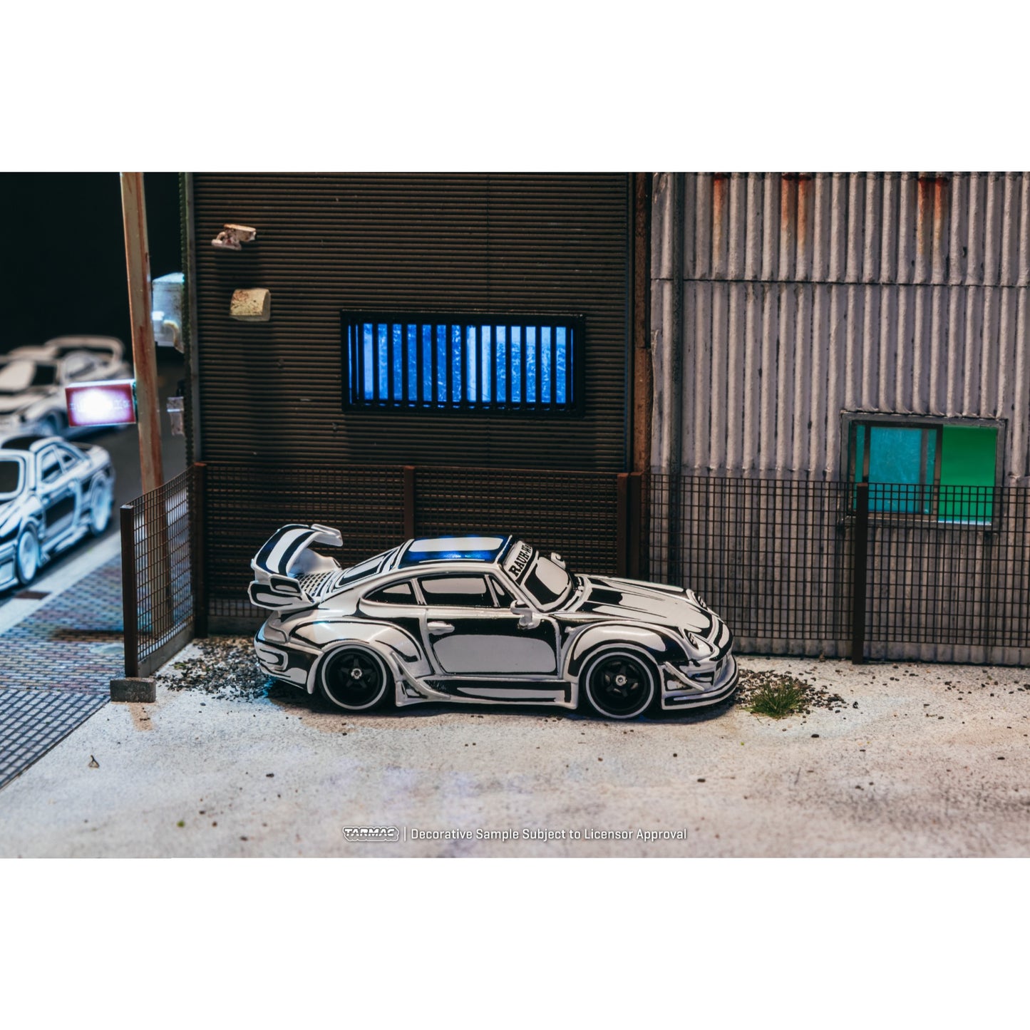 Tarmac Works - Pre-Order - RWB 993, Designed by Joshua Vides, chrome - T64-TL017-JV